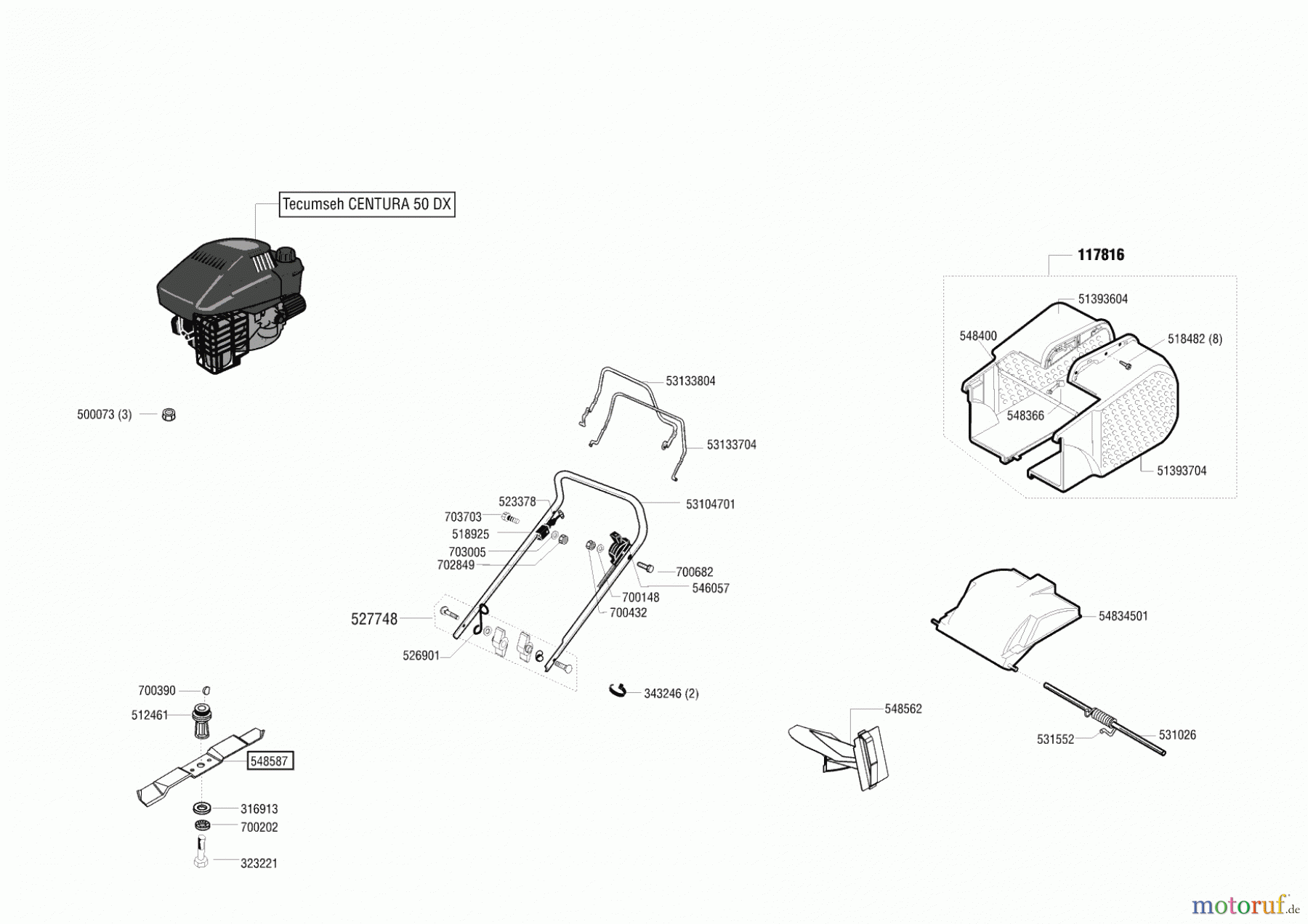 AL-KO Gartentechnik Benzinrasenmäher Comfort 47 BR Bio 09/2002 - 10/2003 Seite 1