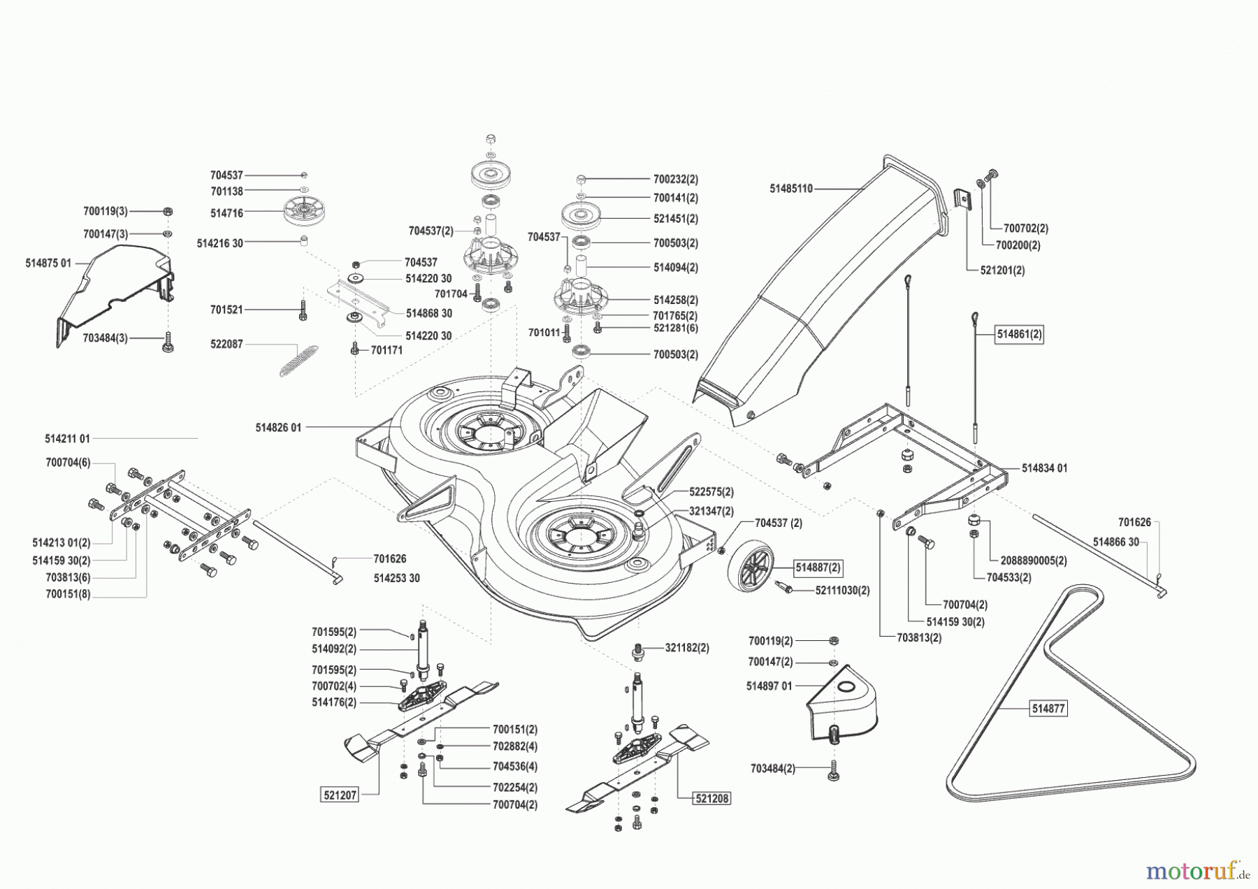 Concord Gartentechnik Rasentraktor T13-102 MAS Seite 5