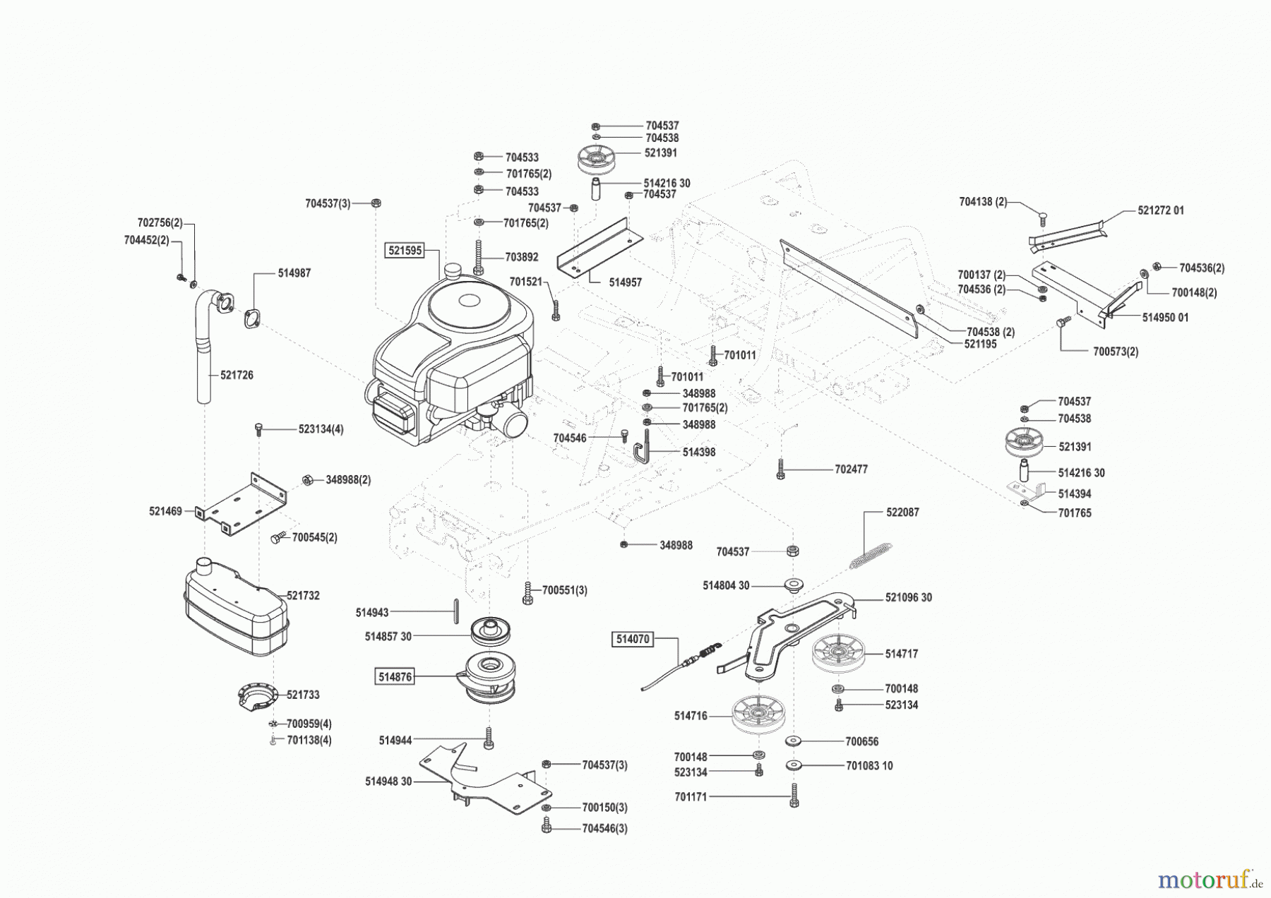 Concord Gartentechnik Rasentraktor T18-102 ab 10/2002 Seite 4