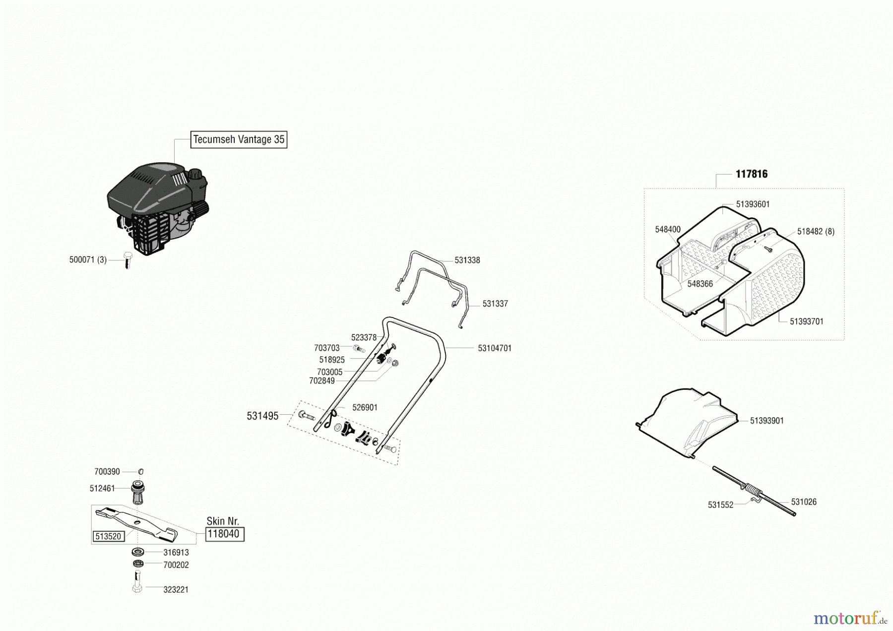 AL-KO Gartentechnik Benzinrasenmäher Edition 3.5 BR 10/2002 - 01/2003 Seite 1