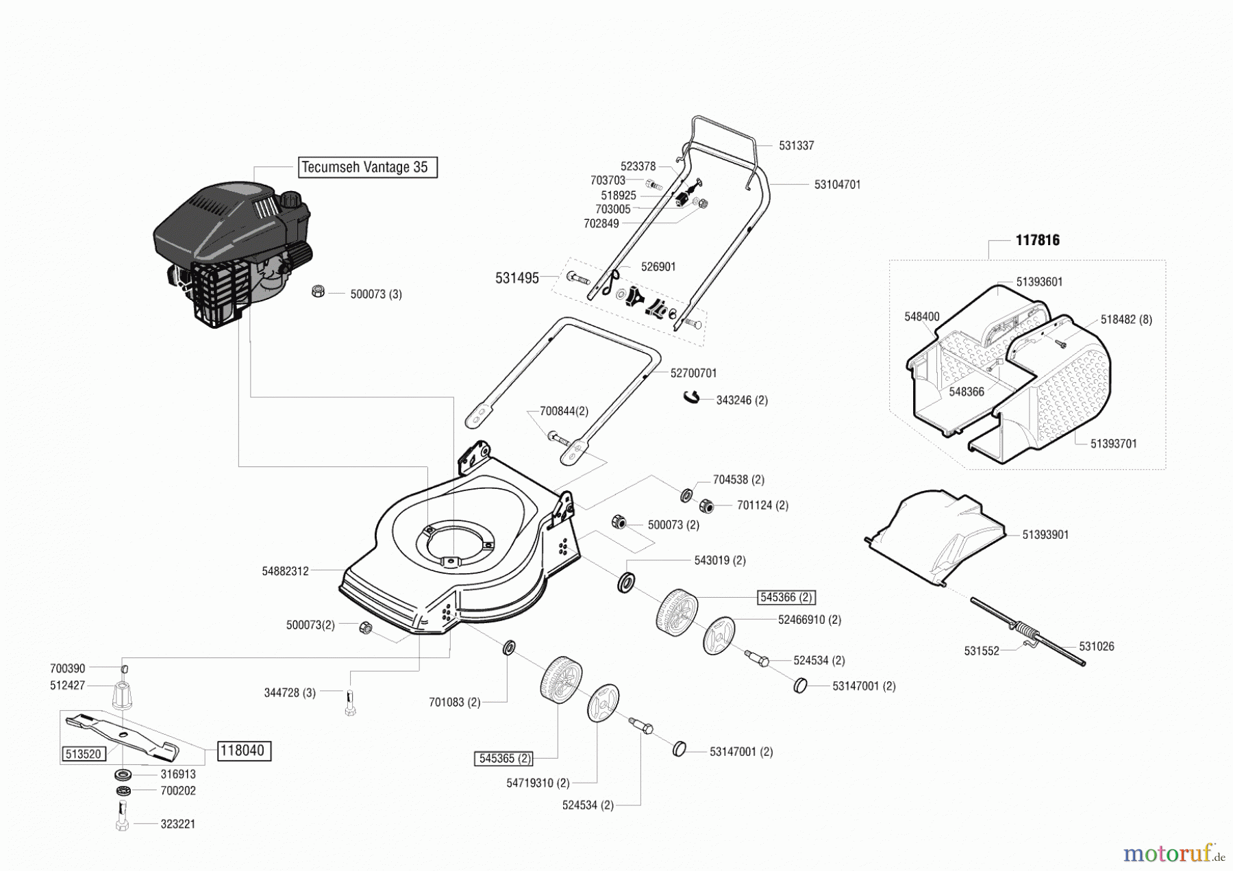 Orion Gartentechnik Benzinrasenmäher 46 B 11/2002 Seite 1