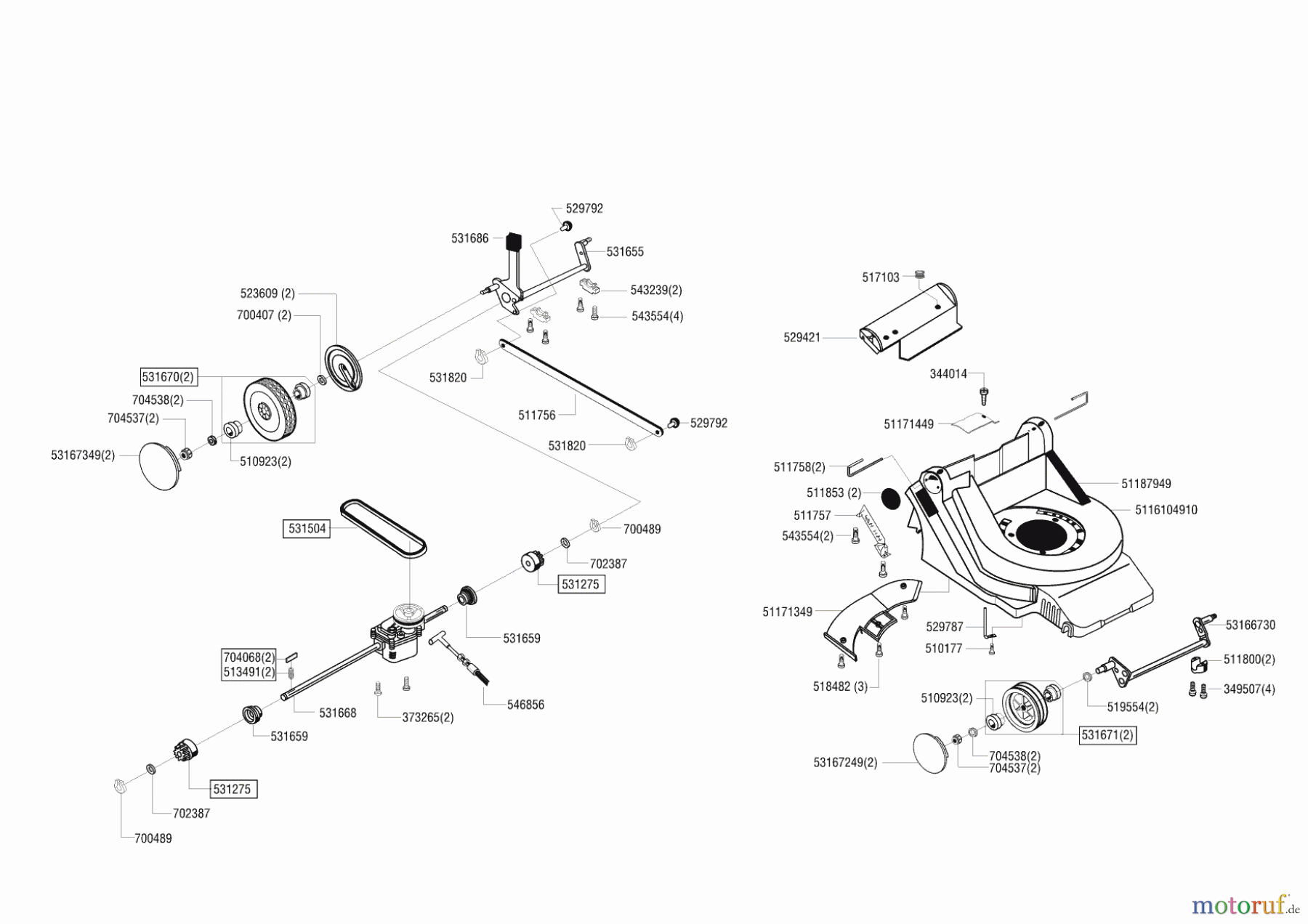 Fleurelle Gartentechnik Benzinrasenmäher BAE 471 Seite 1