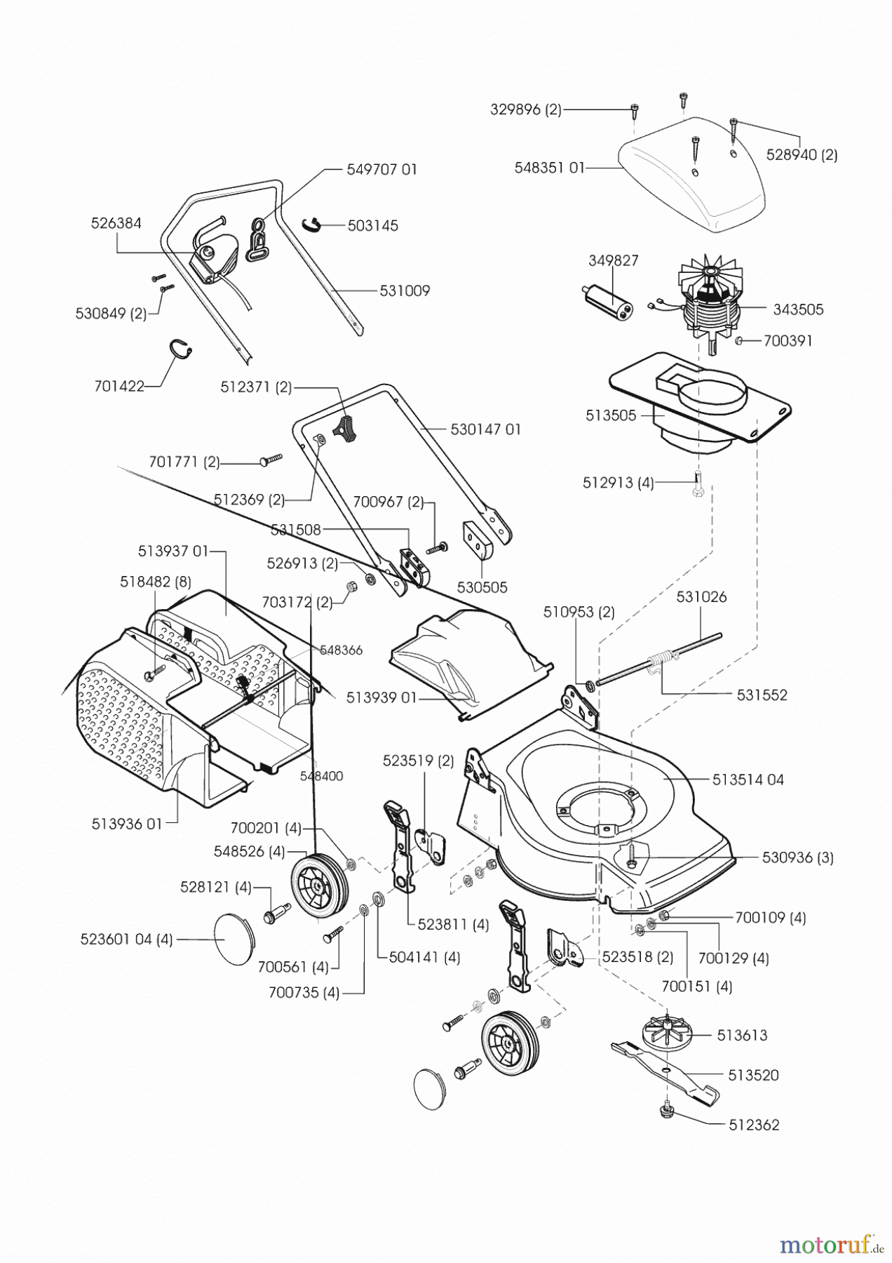 AL-KO Gartentechnik Elektrorasenmäher CL 46 E ab 01/2003 Seite 1