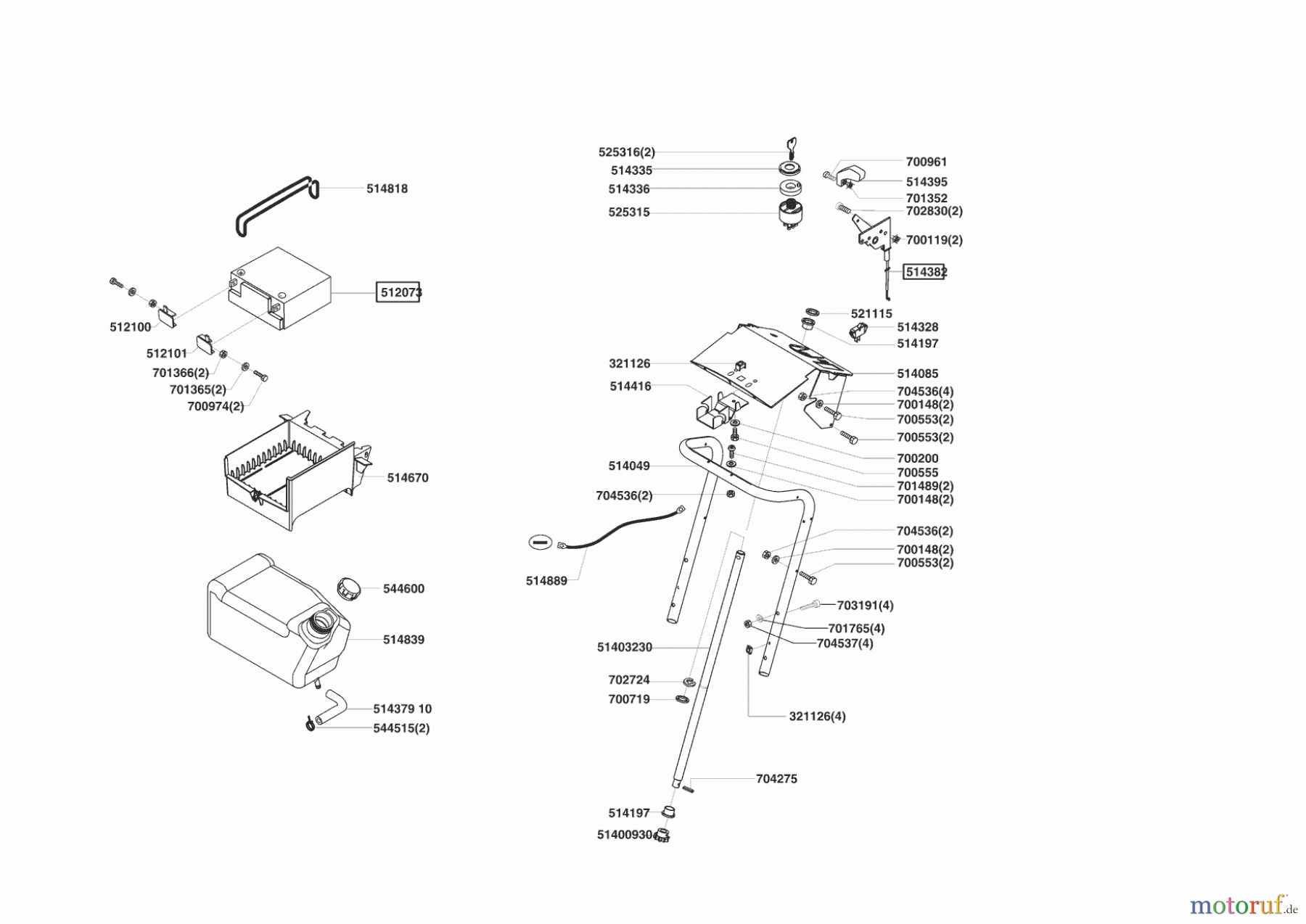 Powerline Gartentechnik Rasentraktor T 15-102 HDS 02/2003 - 10/2003 Seite 6