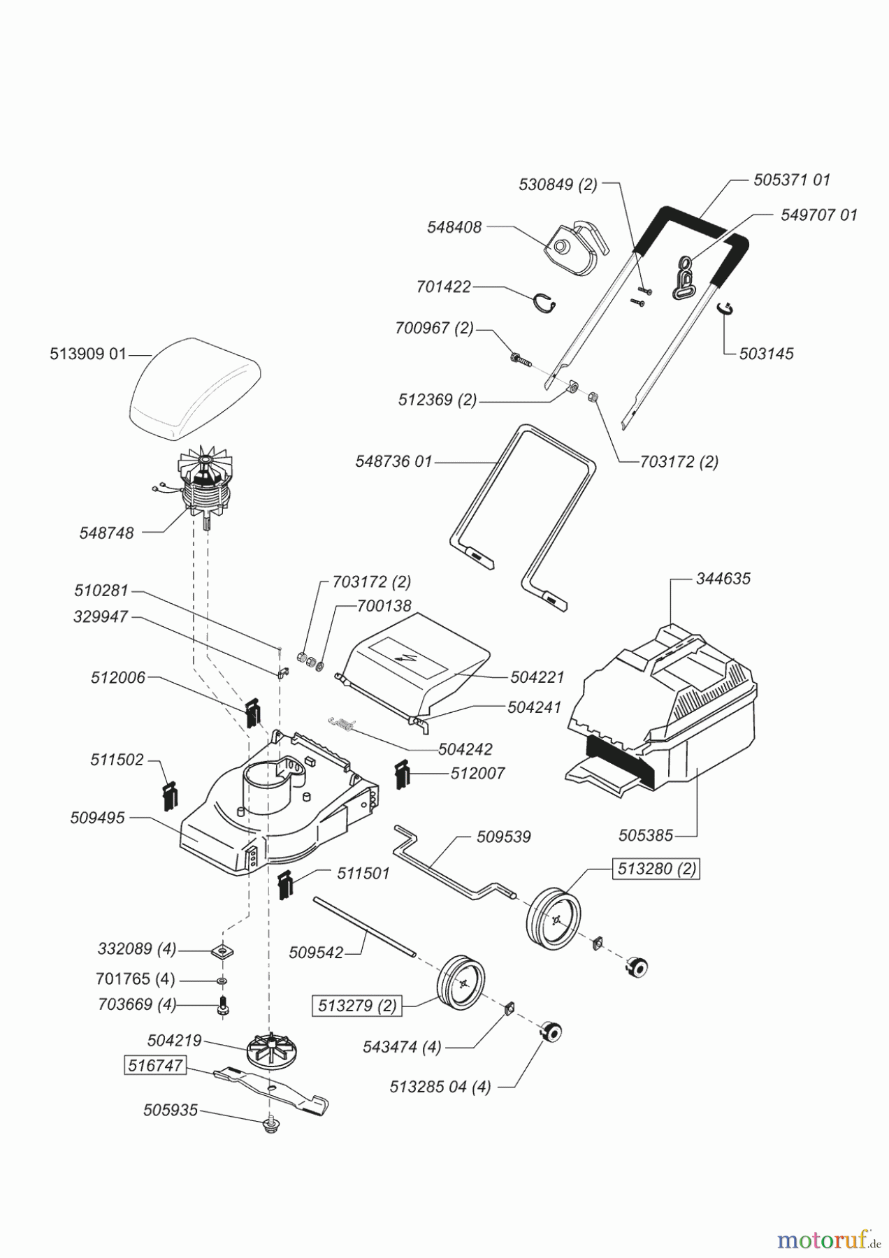 AL-KO Gartentechnik Elektrorasenmäher Edition 900 E 03/2003 - 12/2003 Seite 1