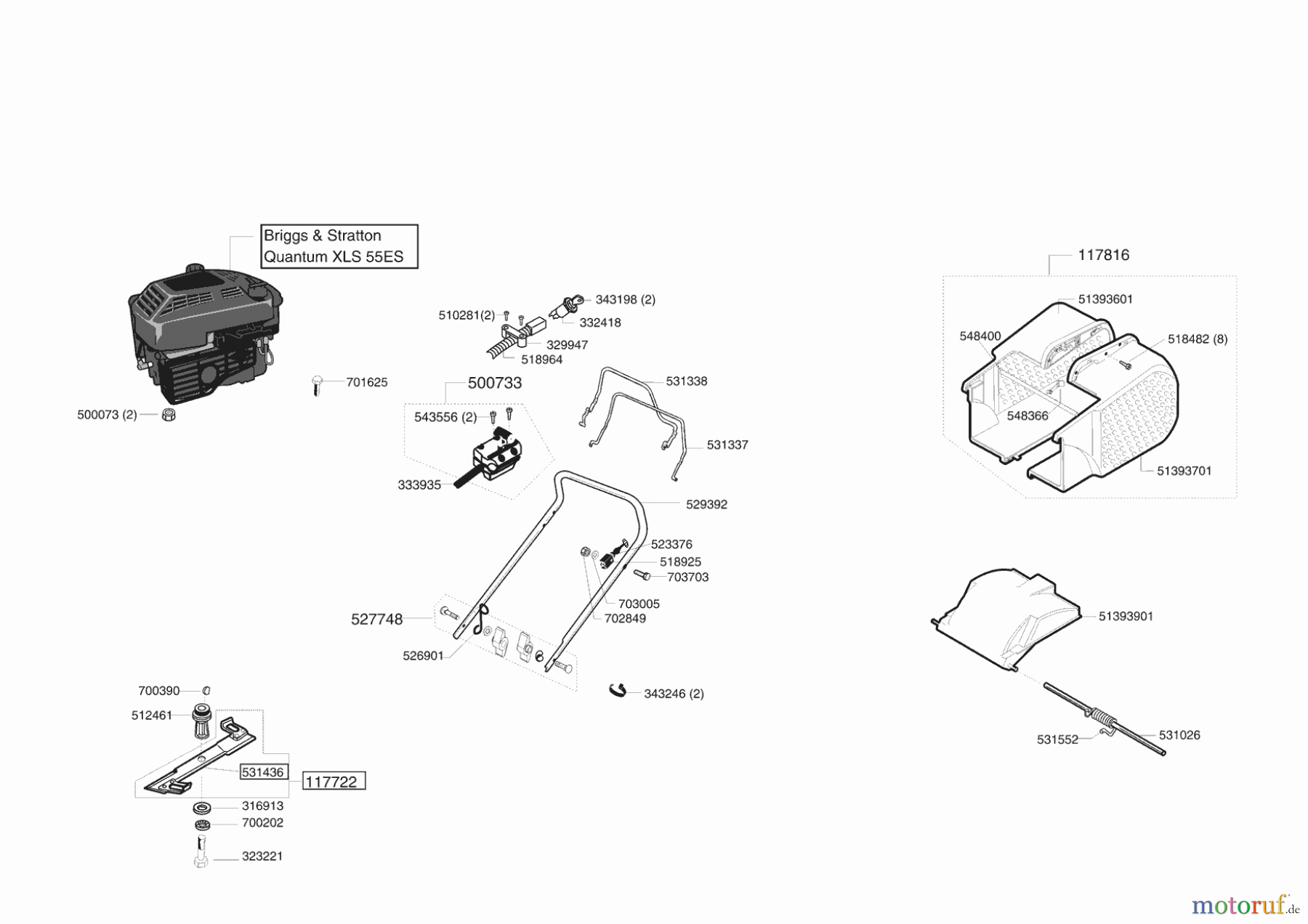 Gardol Gartentechnik Benzinrasenmäher 4745 BRE ab 06/2003 Seite 1