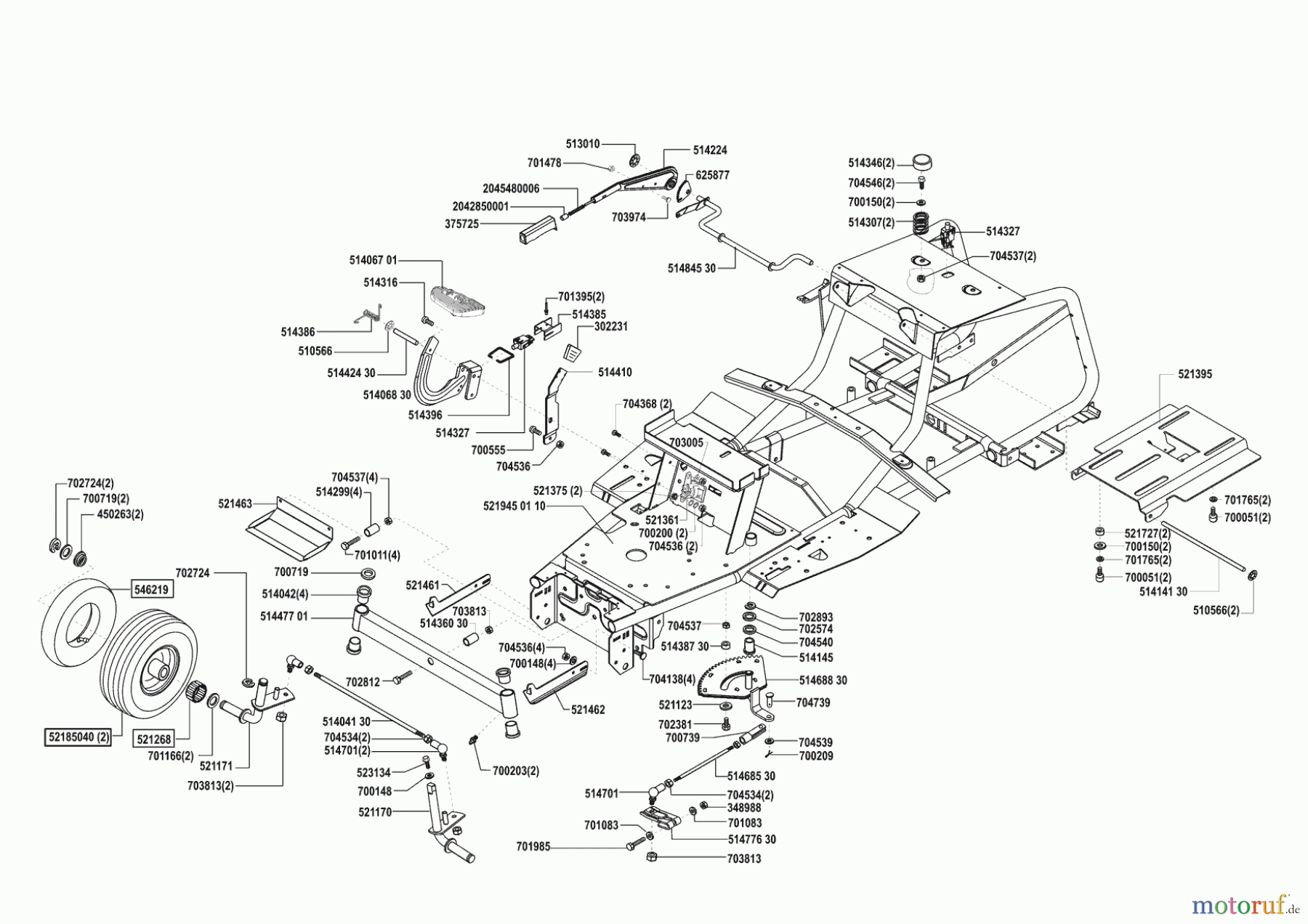 AL-KO Gartentechnik Rasentraktor Comfort T1000S Seite 2