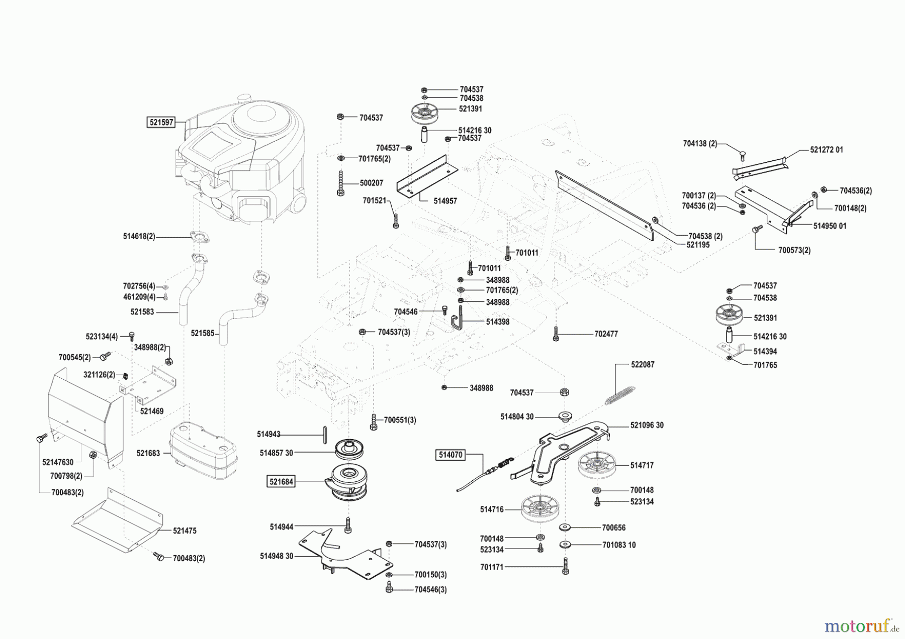 Concord Gartentechnik Rasentraktor T20-102 HDE 10/2003 - 04/2004 Seite 4