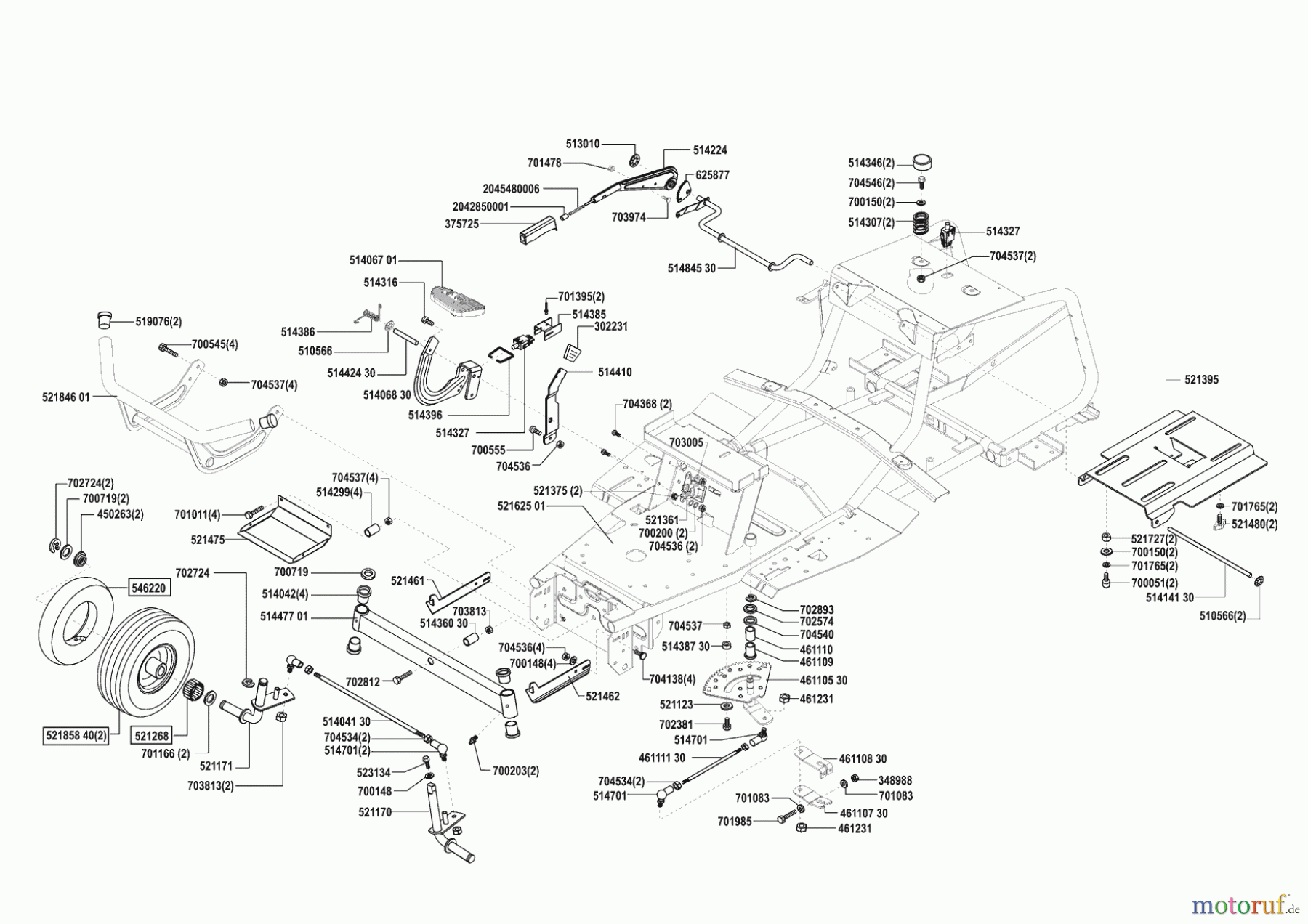 Concord Gartentechnik Rasentraktor T18-102 HDE 10/2003 - 04/2004 Seite 2