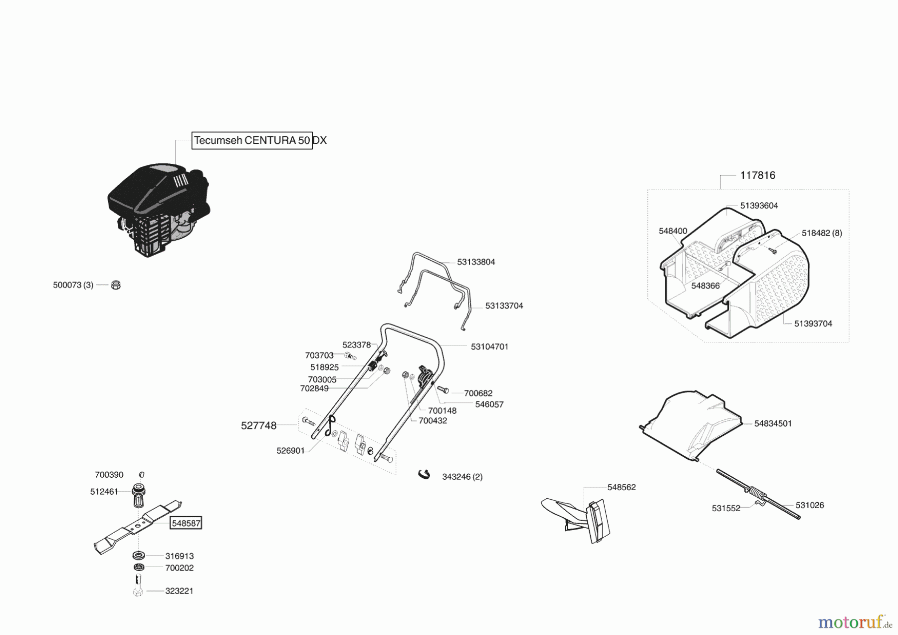 AL-KO Gartentechnik Benzinrasenmäher Comfort 47 BR Bio ab 10/2003 Seite 1
