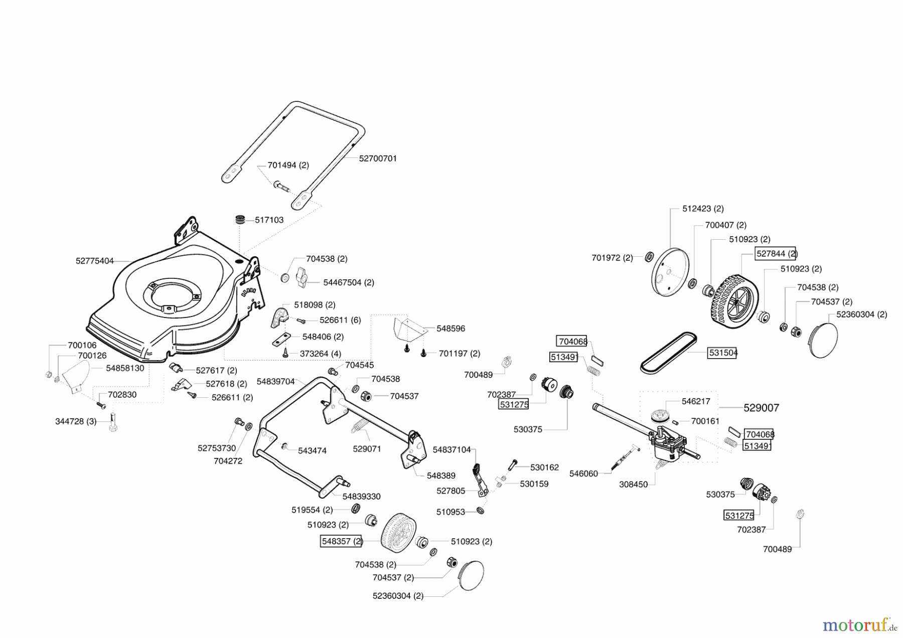 AL-KO Gartentechnik Benzinrasenmäher Comfort 47 BR Bio ab 10/2003 Seite 2