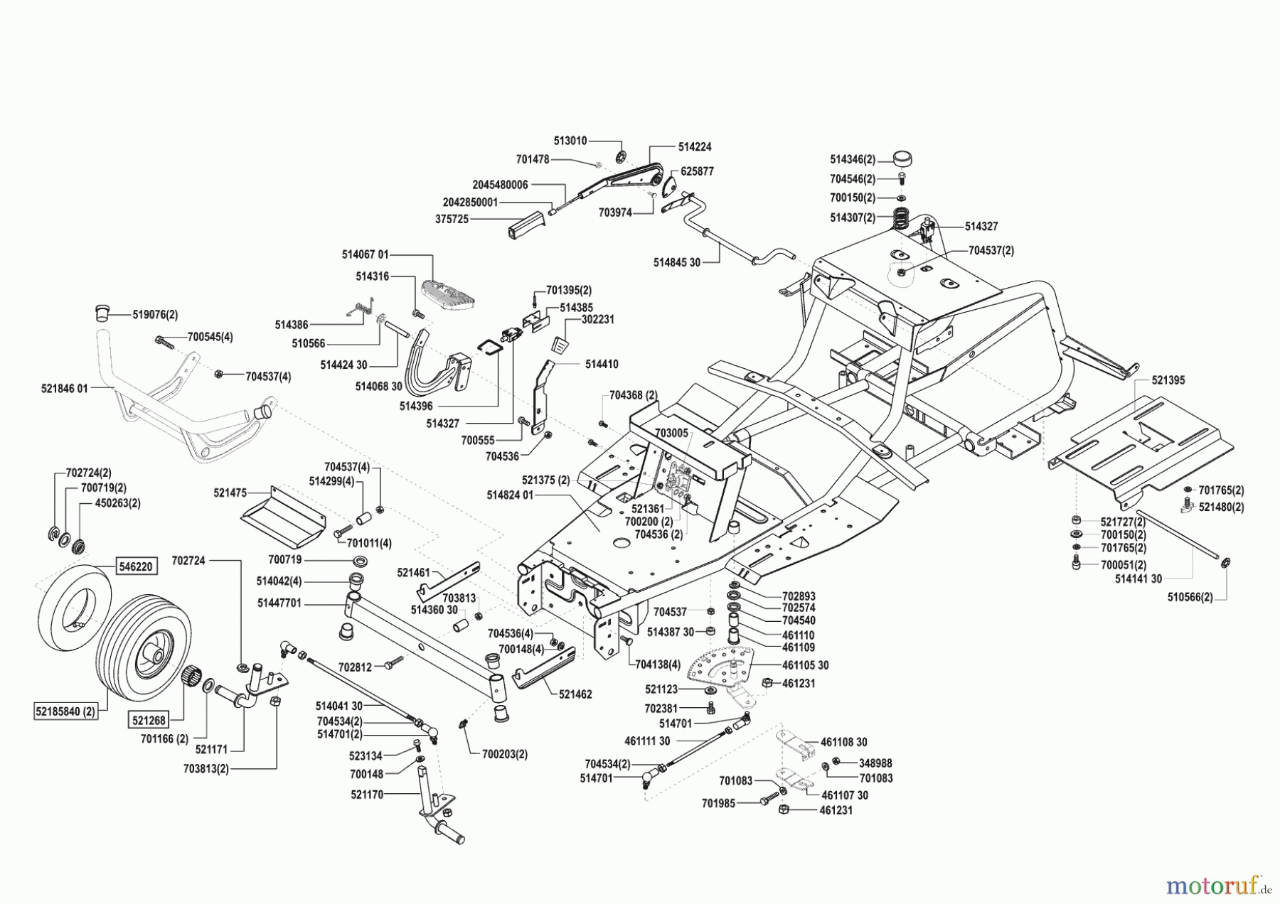 Concord Gartentechnik Rasentraktor T15-102 HD Masport 10/2003 - 12/2004 Seite 2