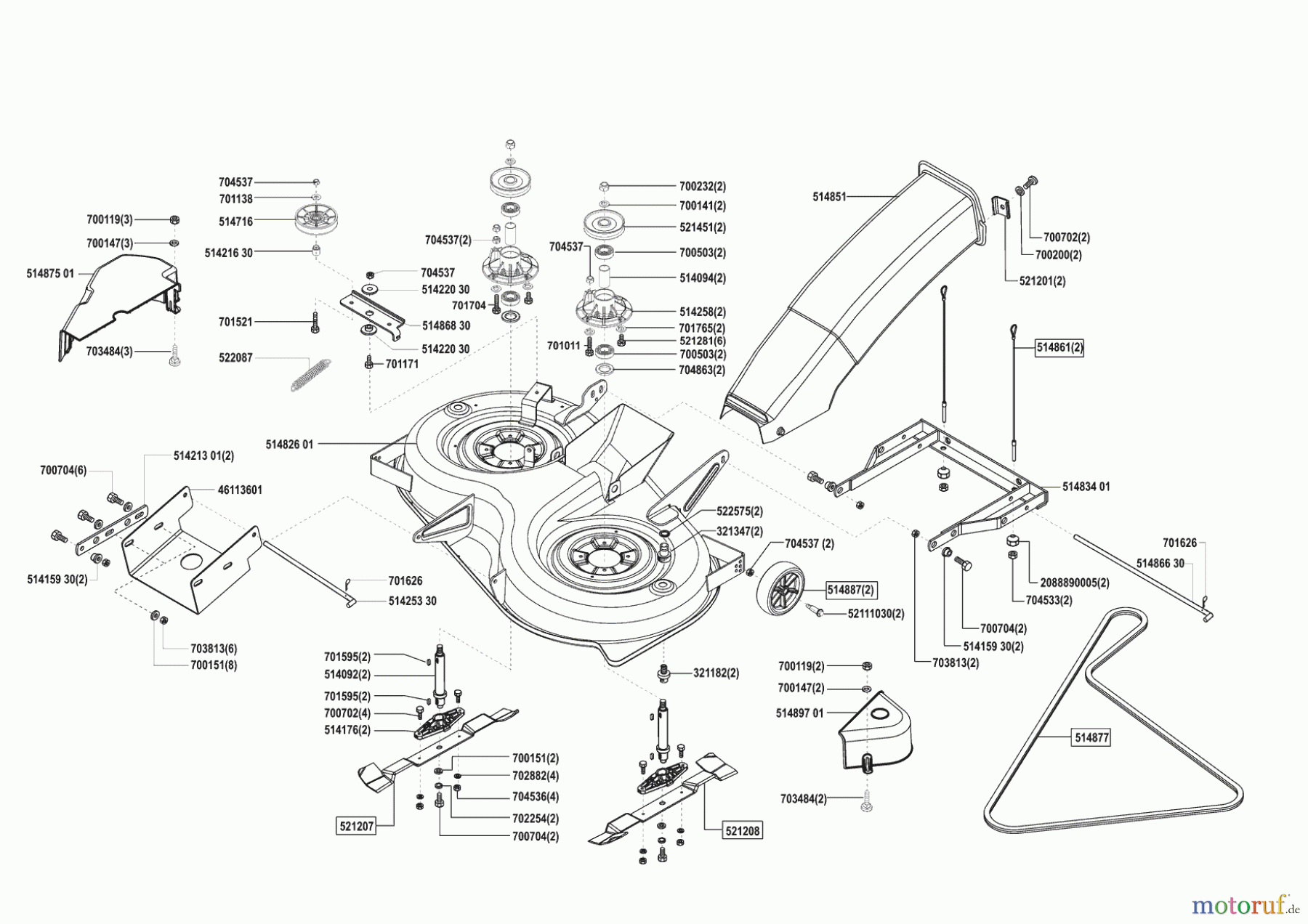 Concord Gartentechnik Rasentraktor T15-102 HD Masport 10/2003 - 12/2004 Seite 5