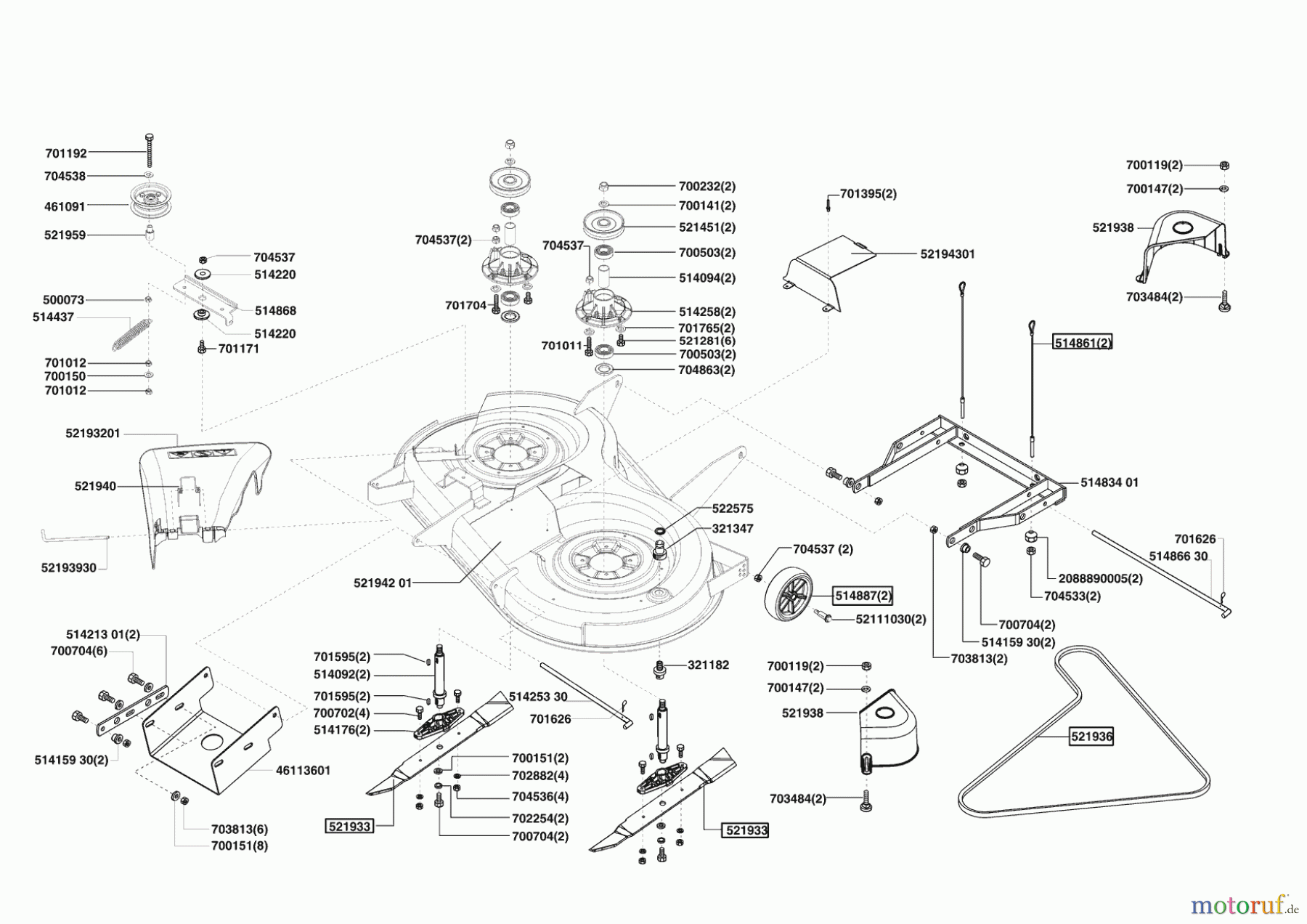 Concord Gartentechnik Rasentraktor T 15-102 HDS Masport 10/2003 Seite 5