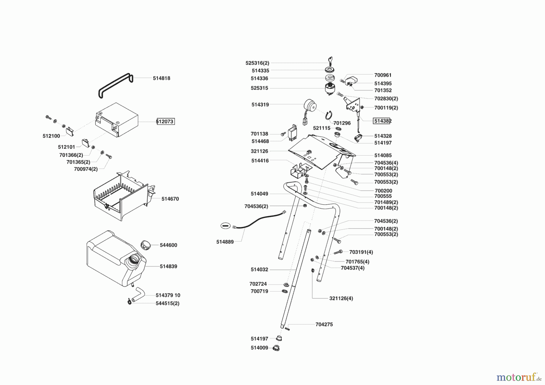 Powerline Gartentechnik Rasentraktor T 13-82 HD 10/2003 - 04/2004 Seite 6