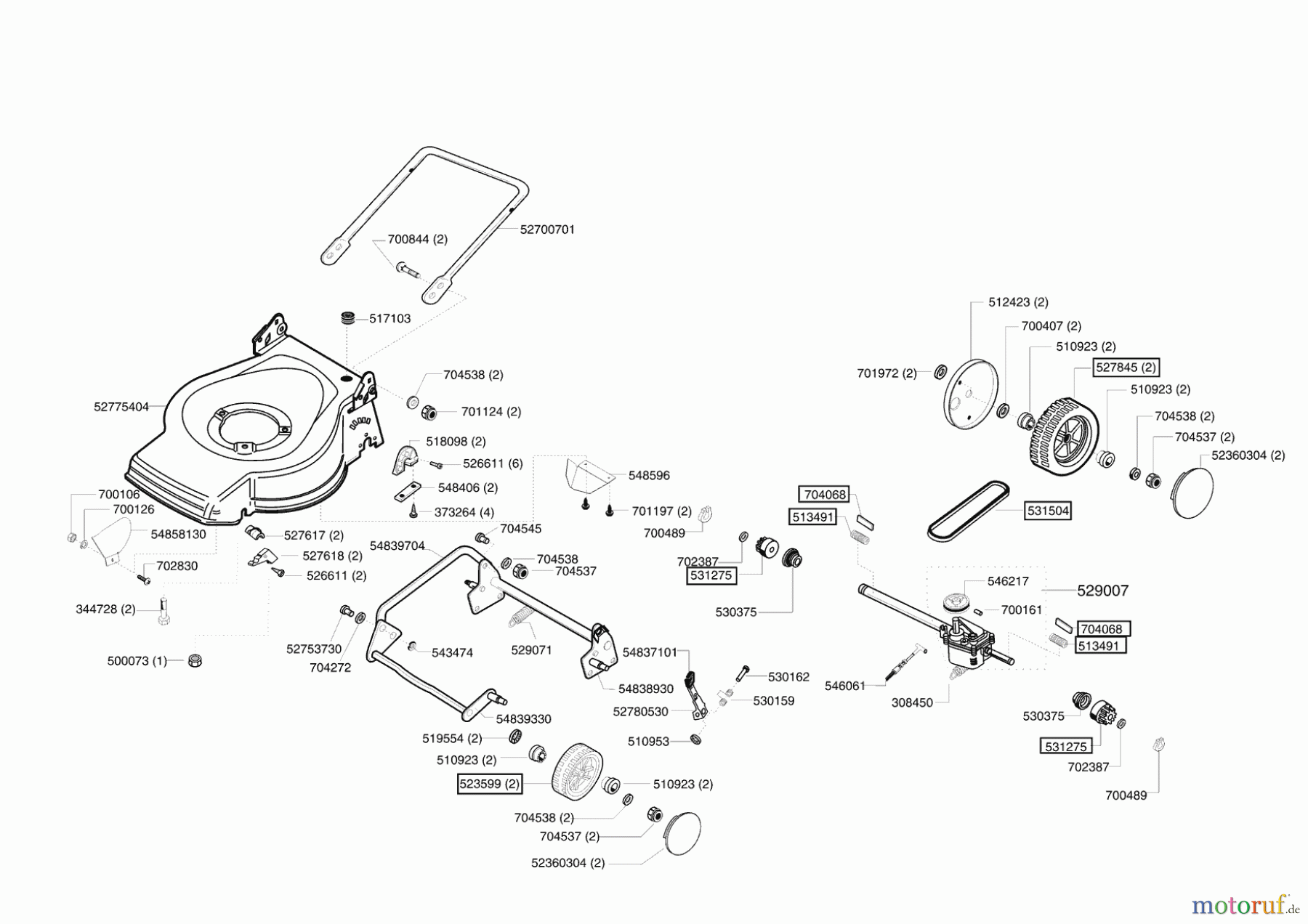  AL-KO Gartentechnik Benzinrasenmäher Comfort BC 47 BR PLUS 3 10/2003 - 11/2005 Seite 2