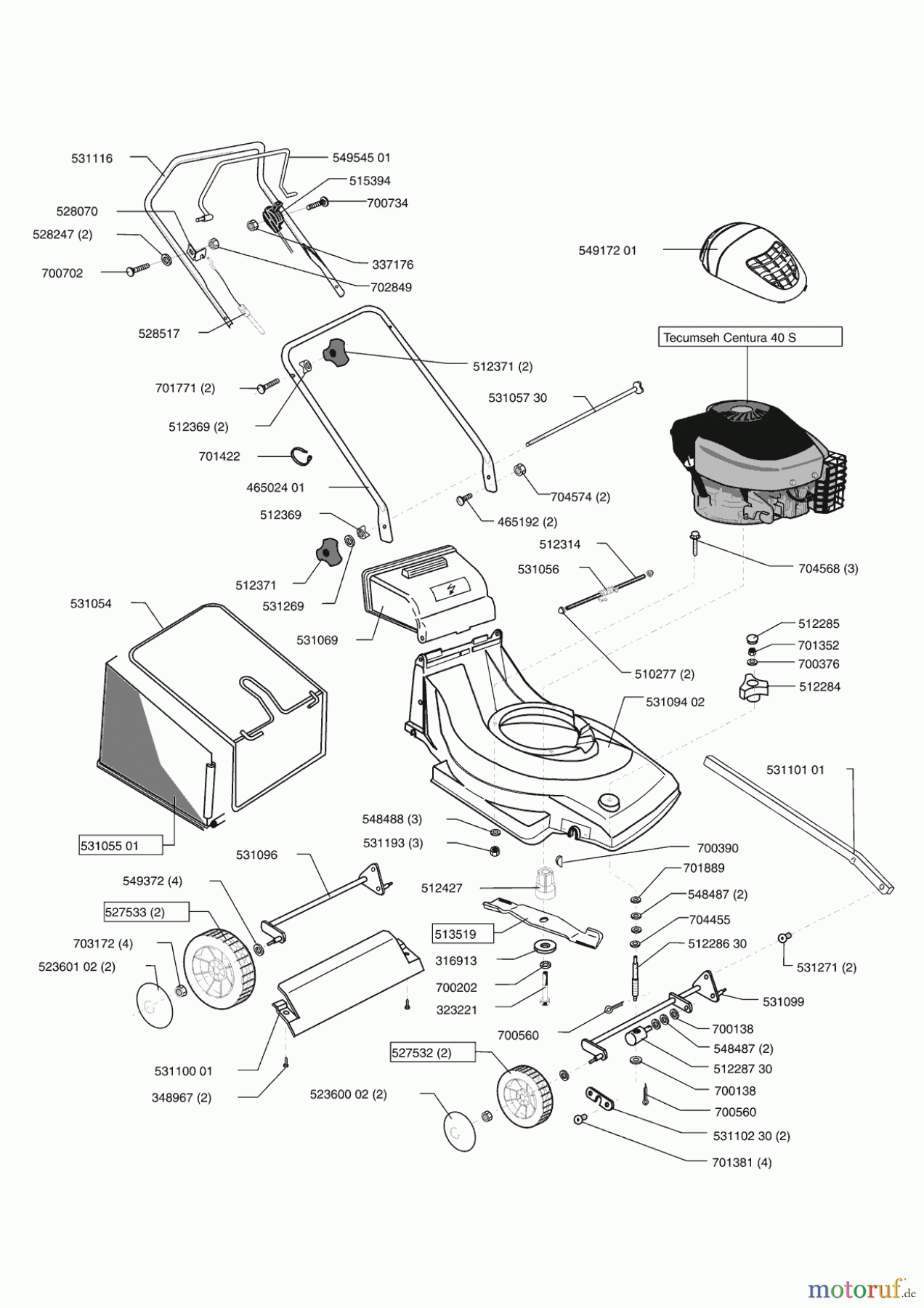  Sigma Gartentechnik Benzinrasenmäher SL 42 B ab 10/2003 Seite 1
