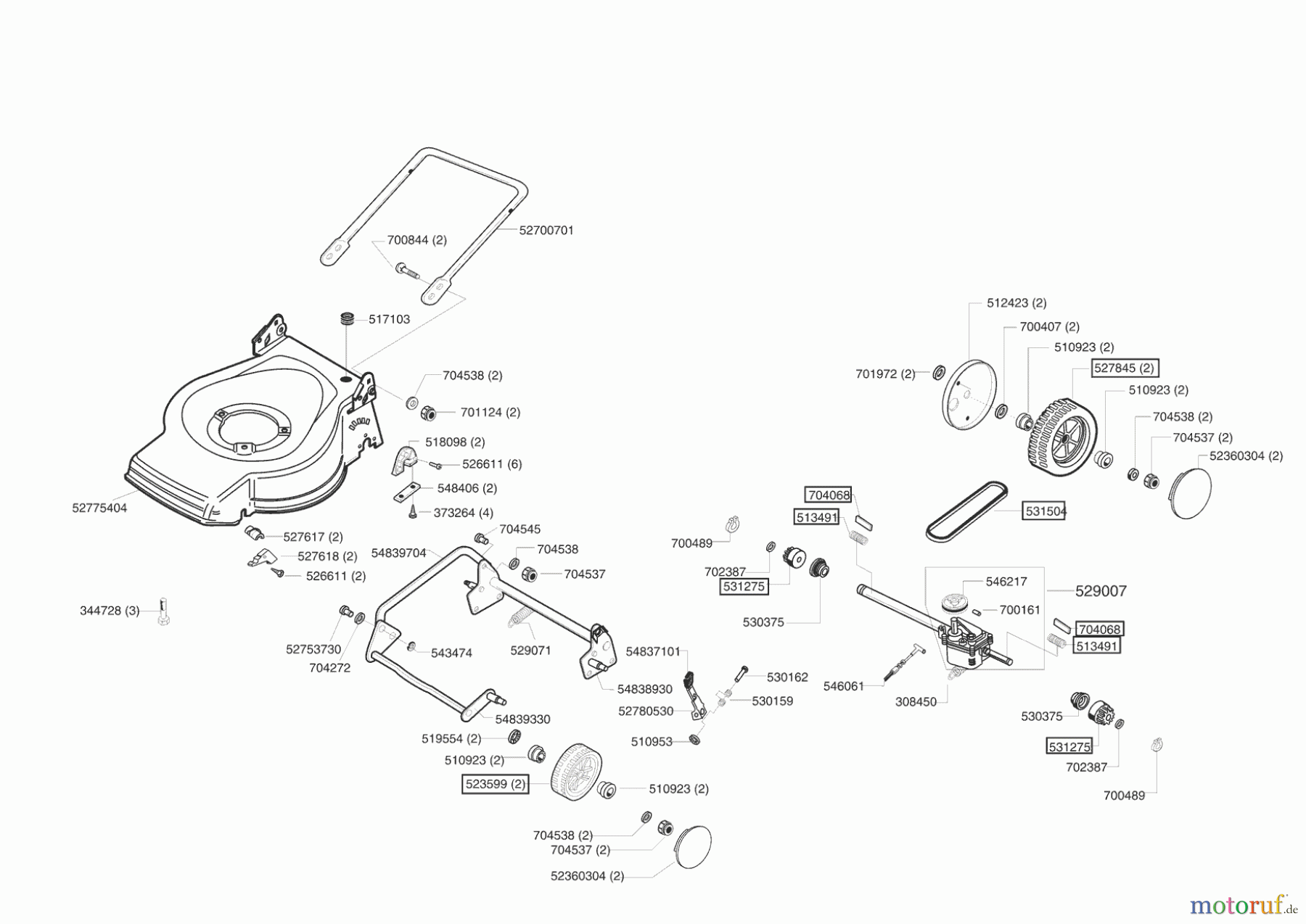AL-KO Gartentechnik Benzinrasenmäher Plus 3 R 11/2003 - 11/2006 Seite 2