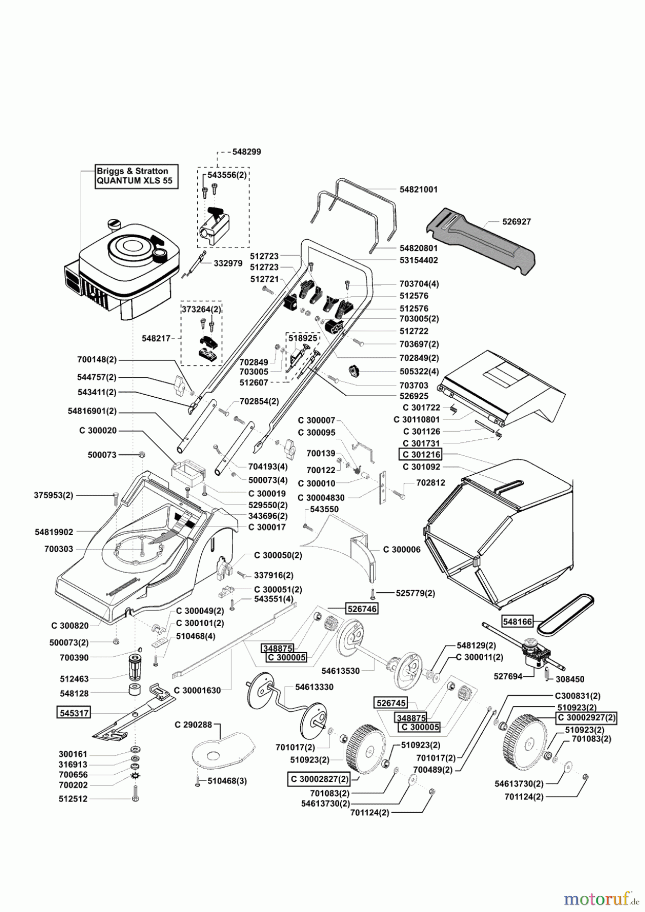 Concord Gartentechnik Benzinrasenmäher 4600 BR Seite 1