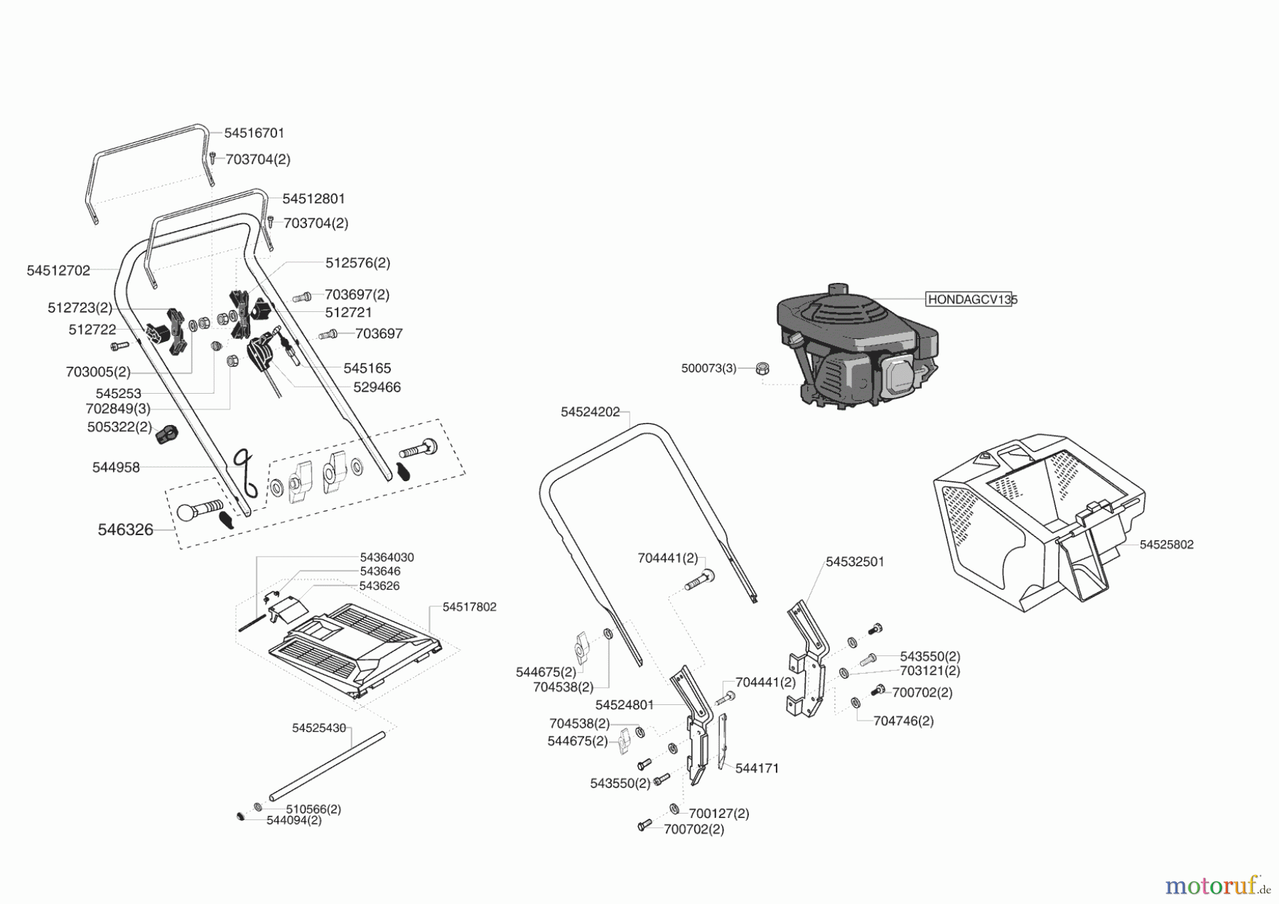 Powerline Gartentechnik Benzinrasenmäher 42 BWR ab 02/2004 Seite 2