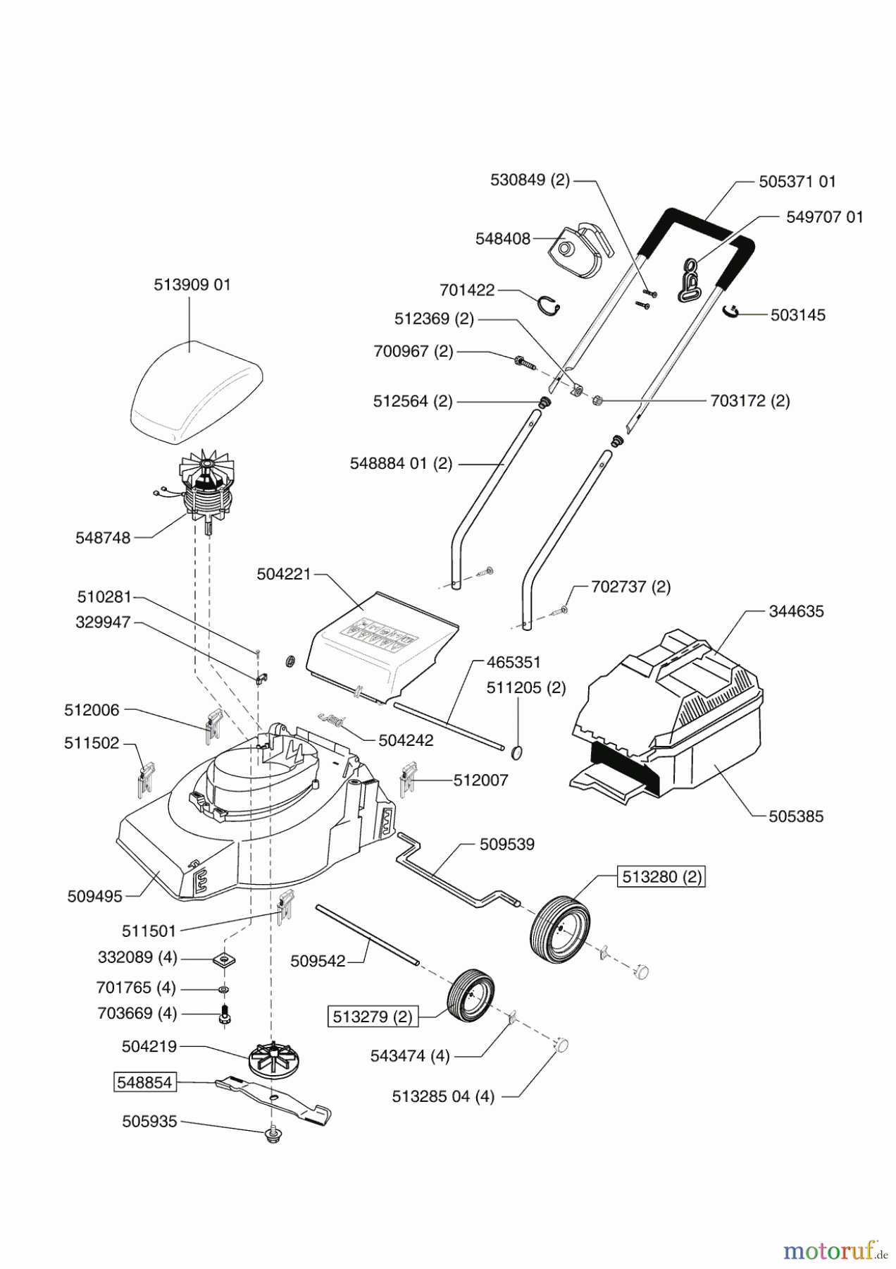 AL-KO Gartentechnik Elektrorasenmäher Edition 900 E ab 02/2004 Seite 1