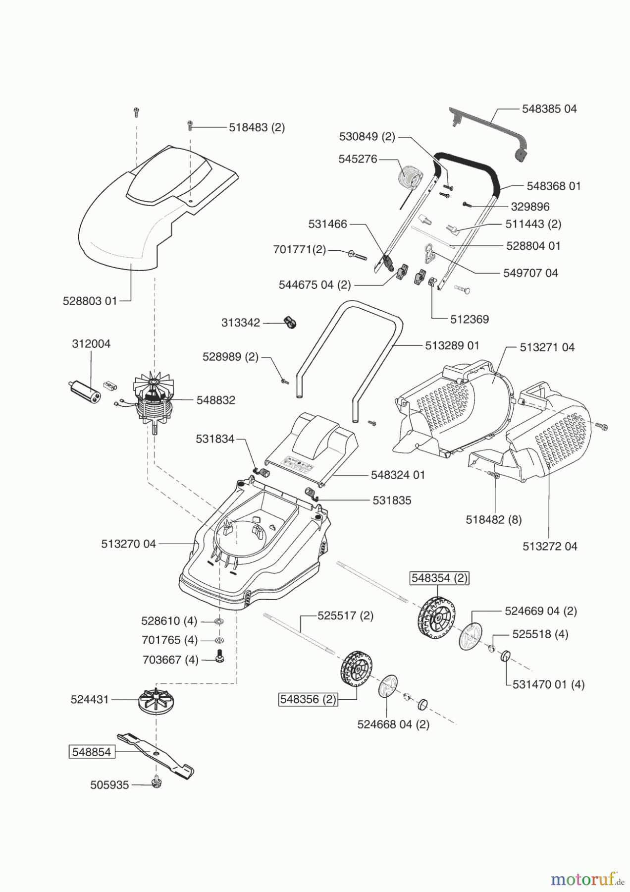 AL-KO Gartentechnik Elektrorasenmäher Comfort 32 E ab 02/2004 Seite 1