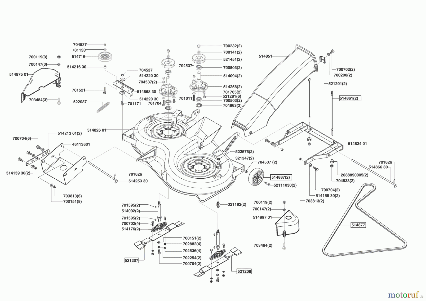 Concord Gartentechnik Rasentraktor T20-102 HDE 04/2004 - 09/2007 Seite 5