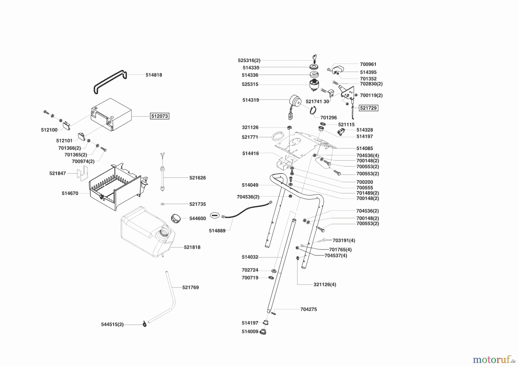 Concord Gartentechnik Rasentraktor T20-102 HDE 04/2004 - 09/2007 Seite 6