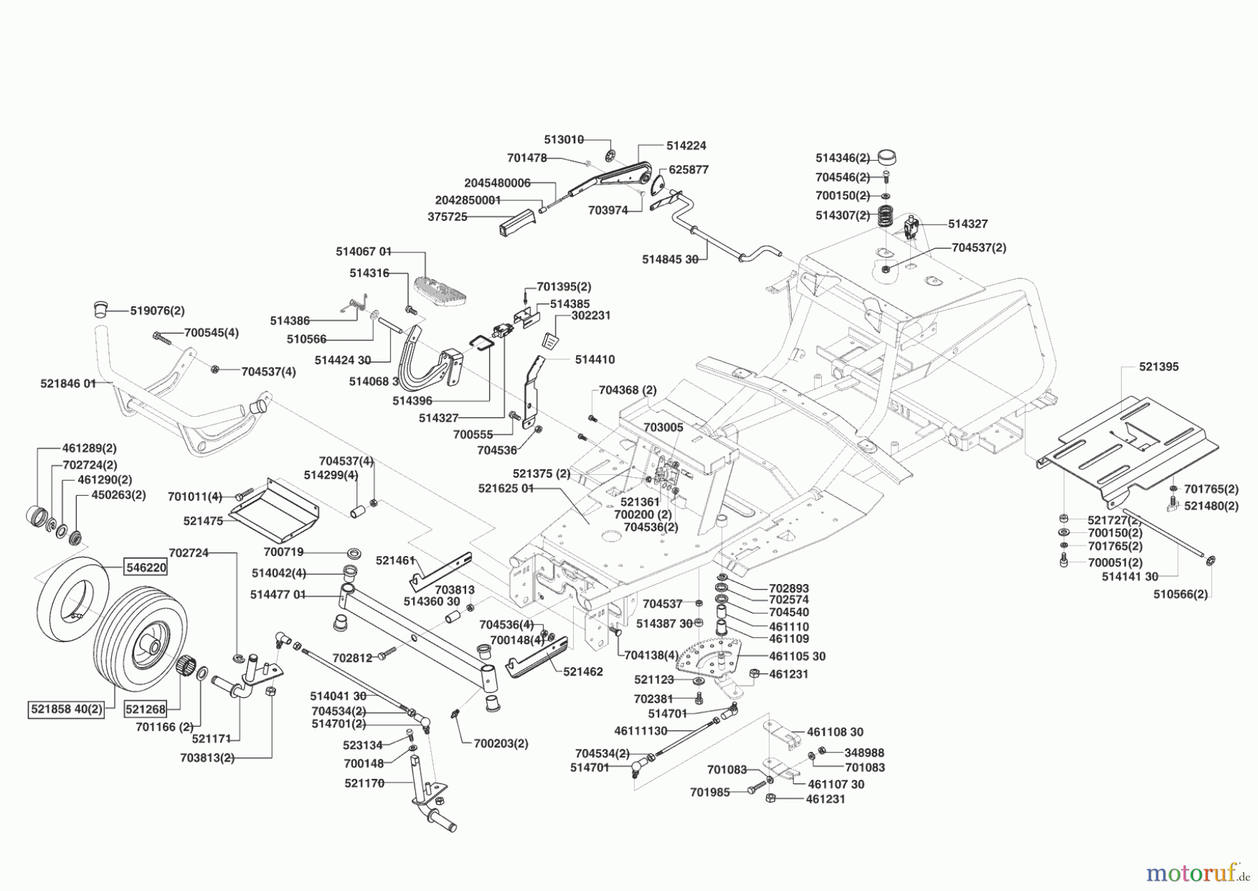 Concord Gartentechnik Rasentraktor T18-102 HDE 04/2004 - 01/2006 Seite 2