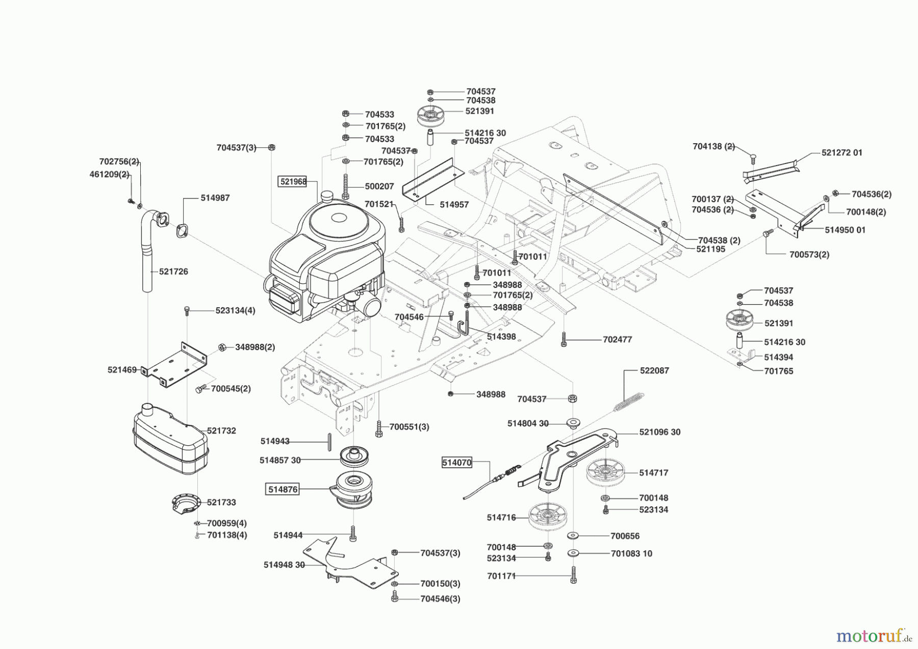 Concord Gartentechnik Rasentraktor T18-102 HDE 04/2004 - 01/2006 Seite 4