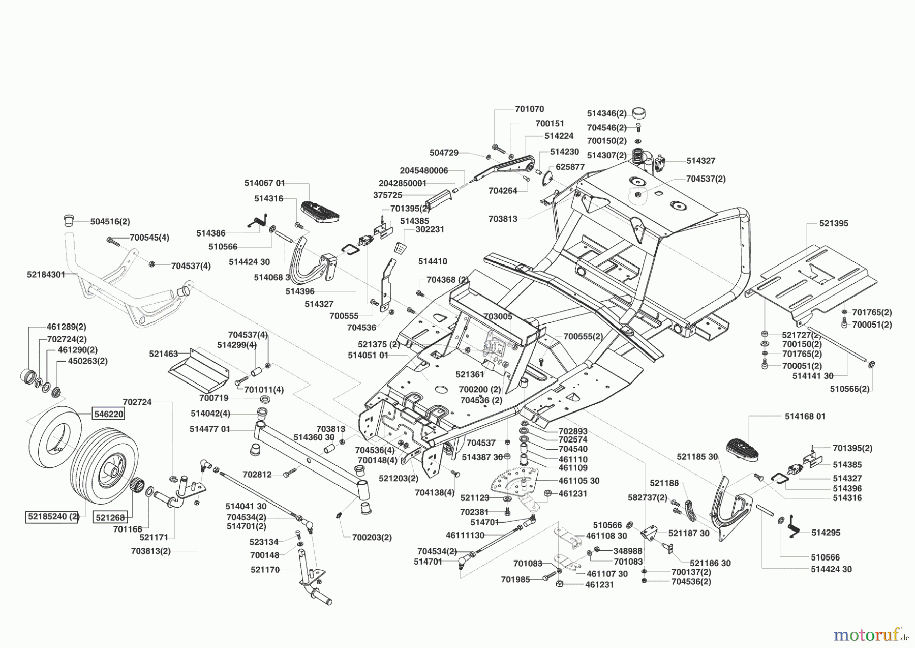  AL-KO Gartentechnik Rasentraktor T 850 04/2004 - 03/2005 Seite 2