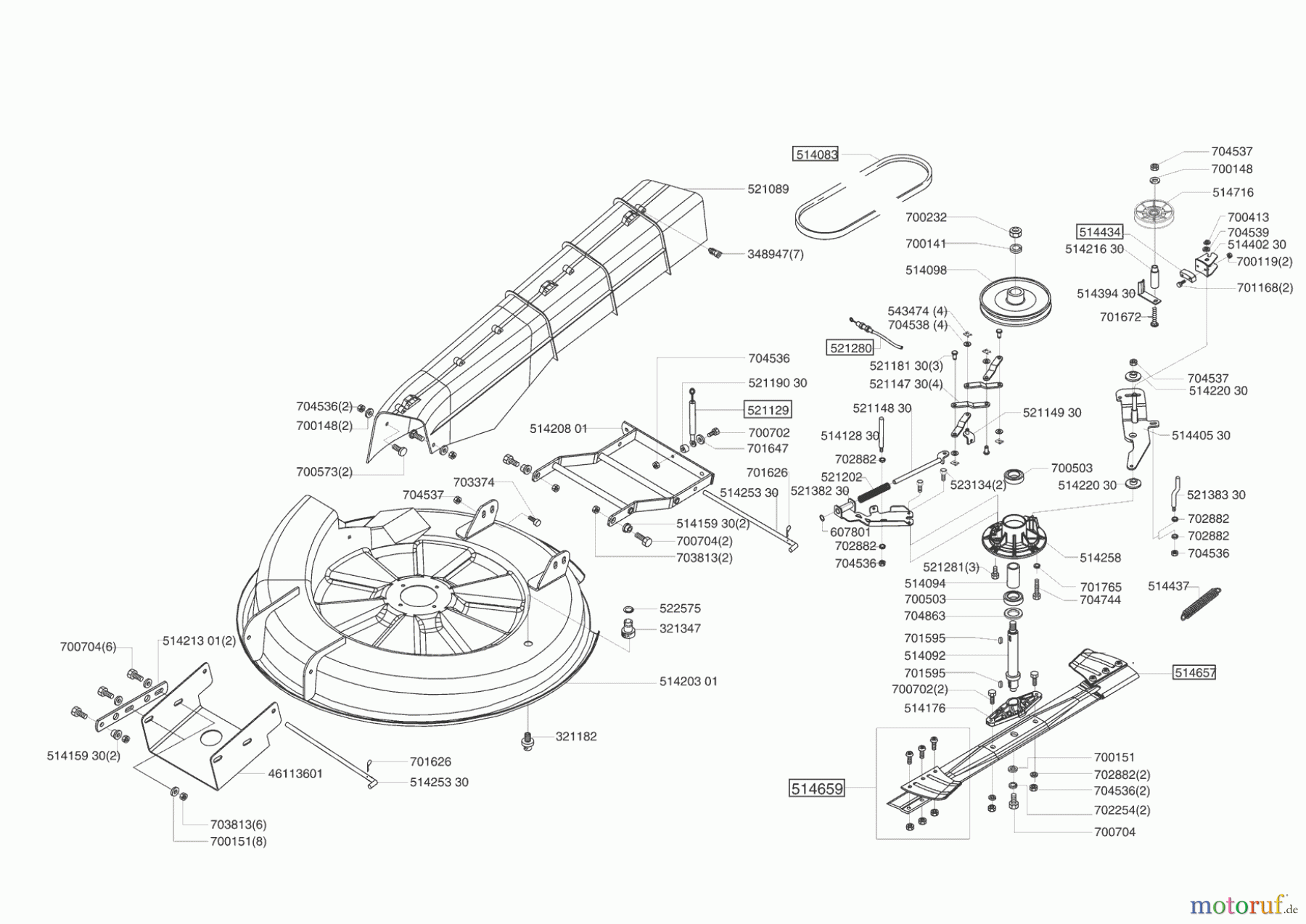  AL-KO Gartentechnik Rasentraktor T 850 04/2004 - 03/2005 Seite 5