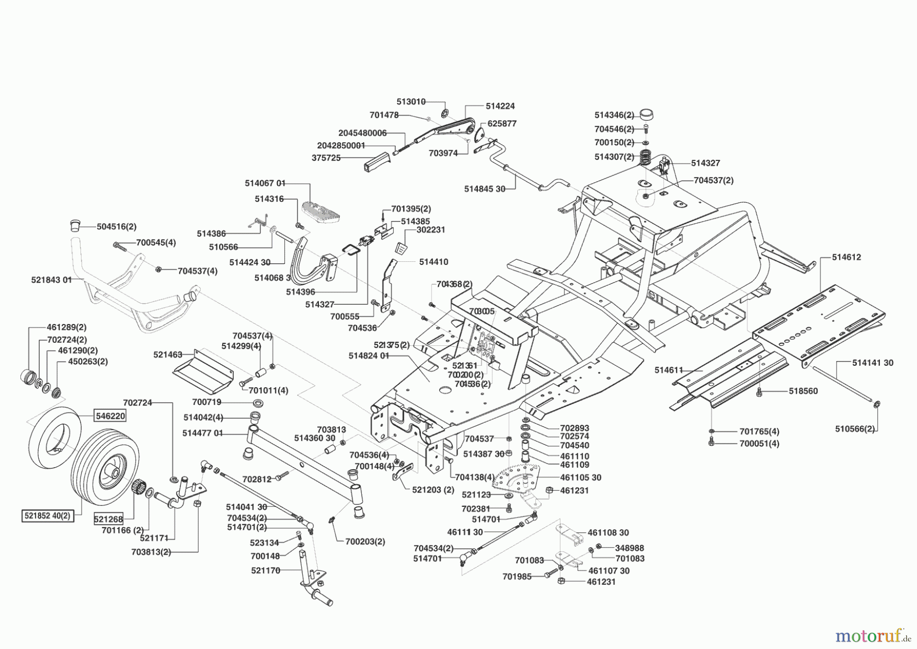 AL-KO Gartentechnik Rasentraktor T 16-102 HVC 05/2004 - 10/2004 Seite 2