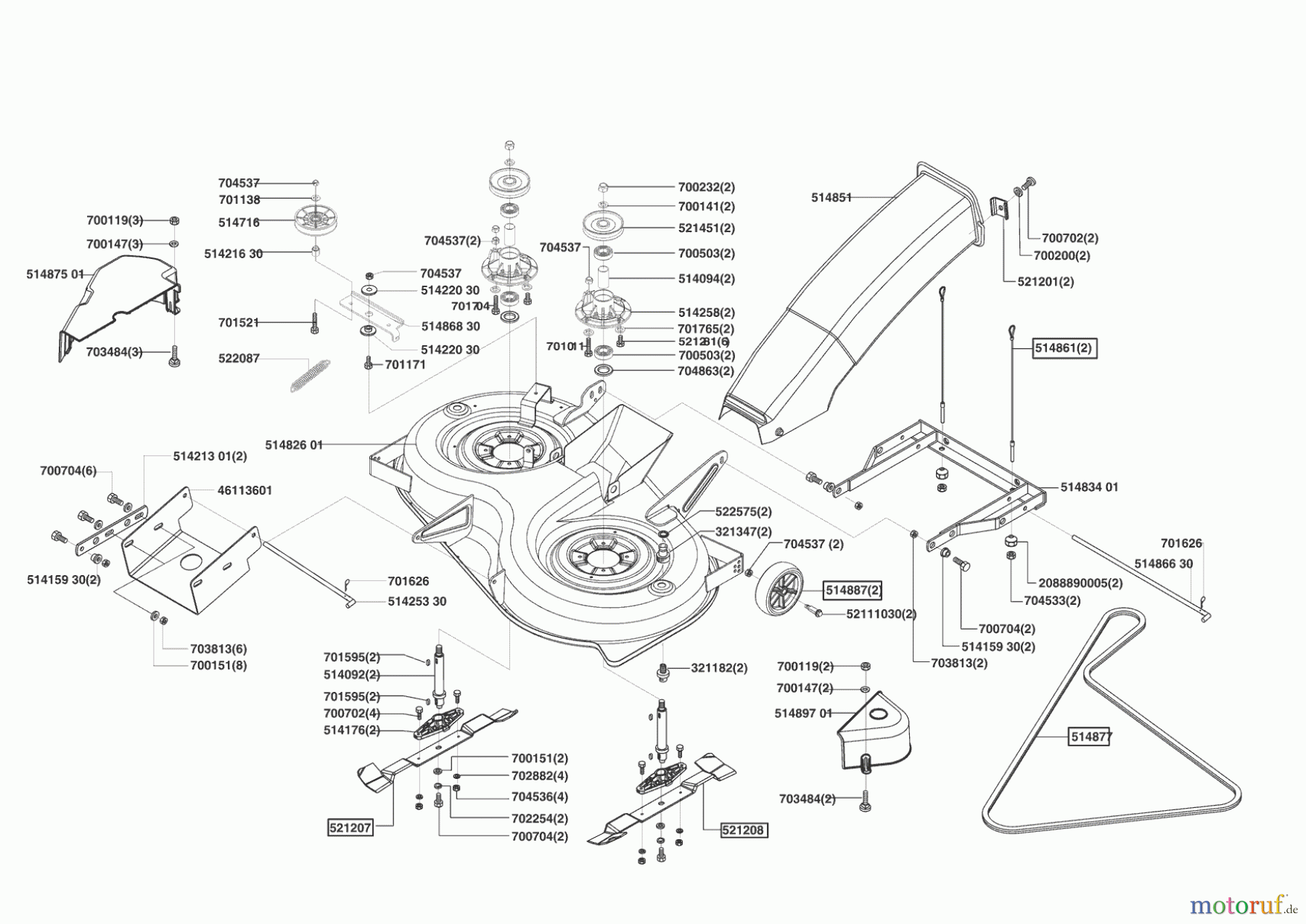 AL-KO Gartentechnik Rasentraktor T 16-102 HVC 05/2004 - 10/2004 Seite 5