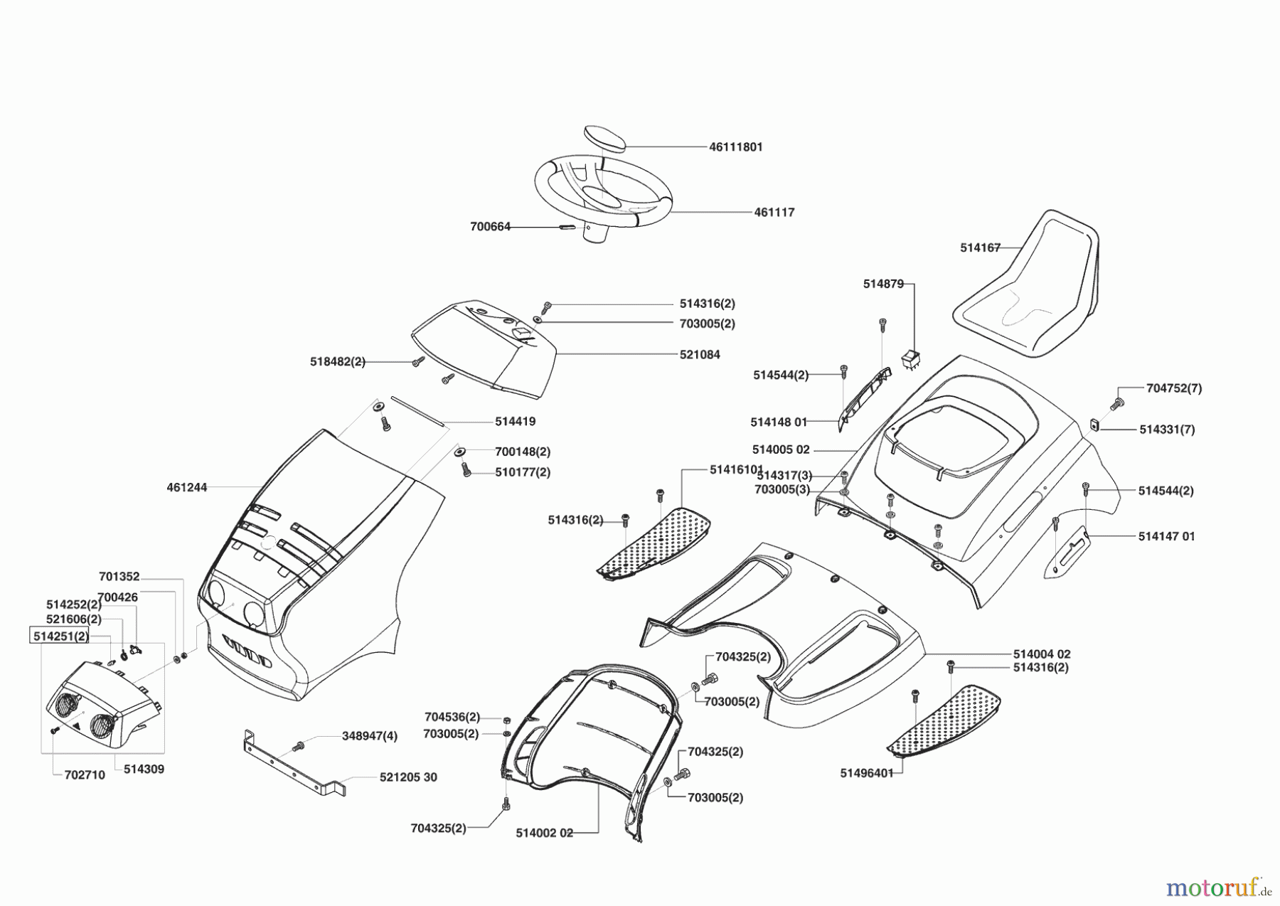  AL-KO Gartentechnik Rasentraktor T17-102 HD LUX HVC 05/2004 - 10/2004 Seite 1