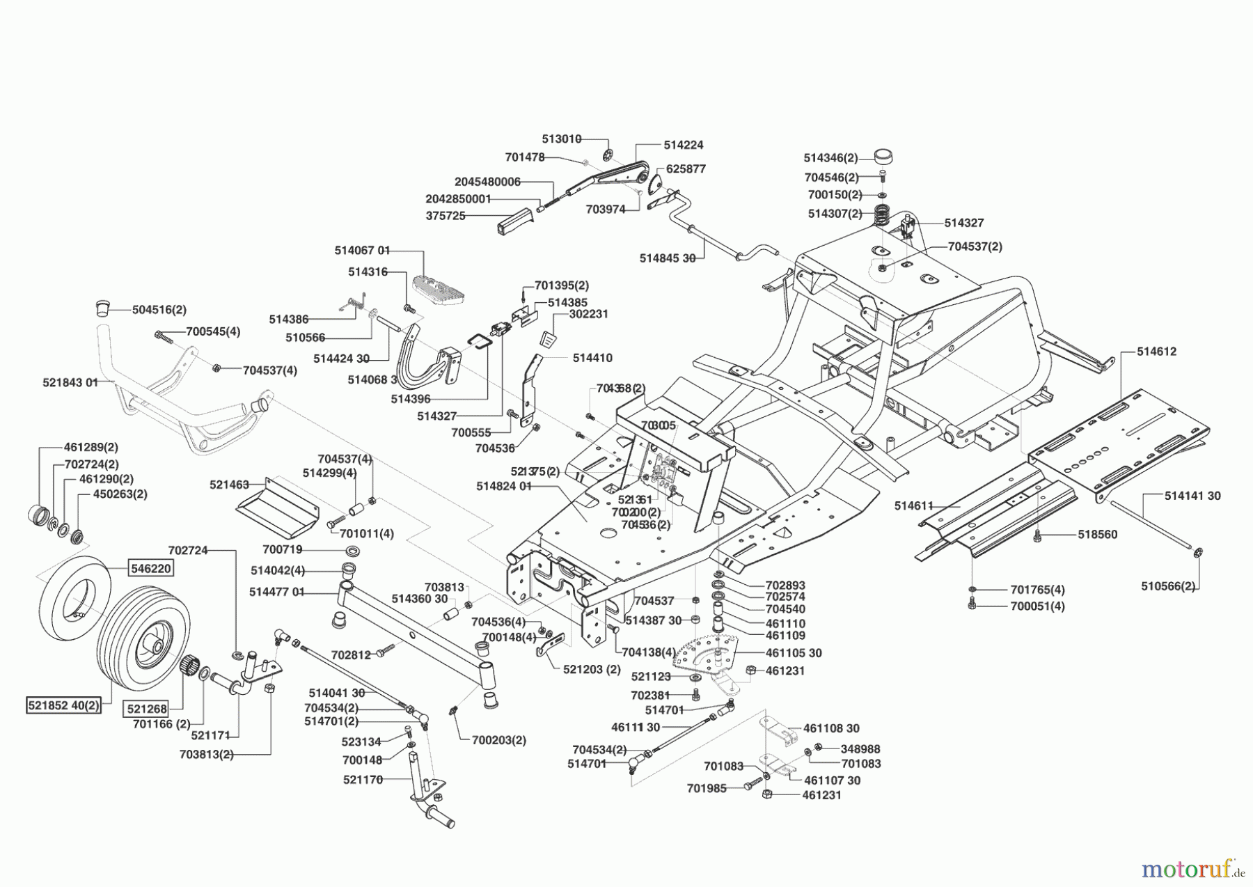AL-KO Gartentechnik Rasentraktor T17-102 HD LUX HVC 05/2004 - 10/2004 Seite 2