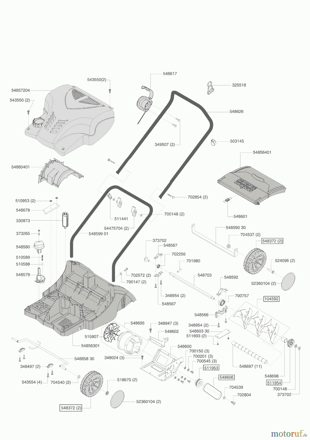 AL-KO Gartentechnik Vertikutierer 38 VE Profi 05/2004 - 05/2006 Seite 1