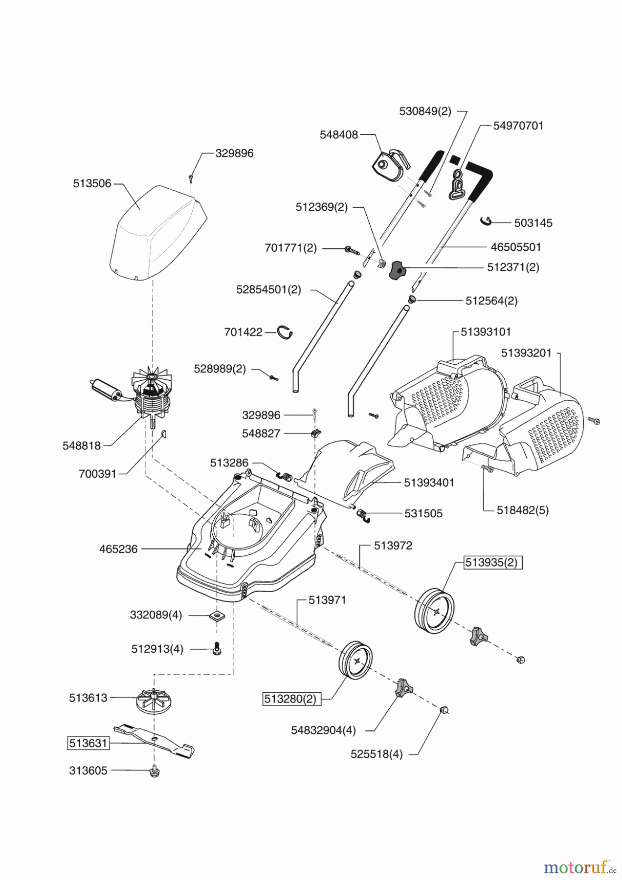 Ginge Gartentechnik Elektrorasenmäher Favorit 38 E ab 05/2004 Seite 1