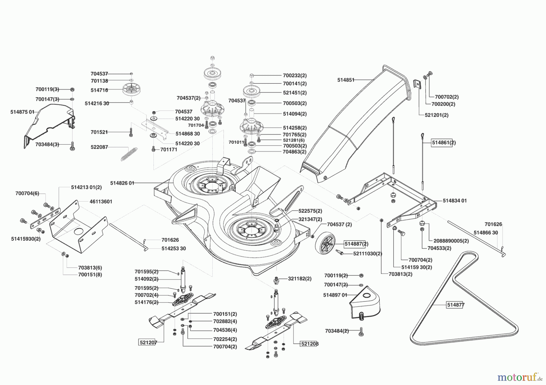 Concord Gartentechnik Rasentraktor T20-102 HD ab 06/2004 Seite 5
