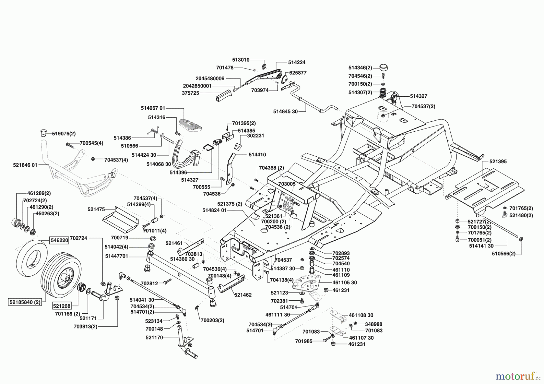 Concord Gartentechnik Rasentraktor T15-102 HD Masport 07/2004 Seite 2