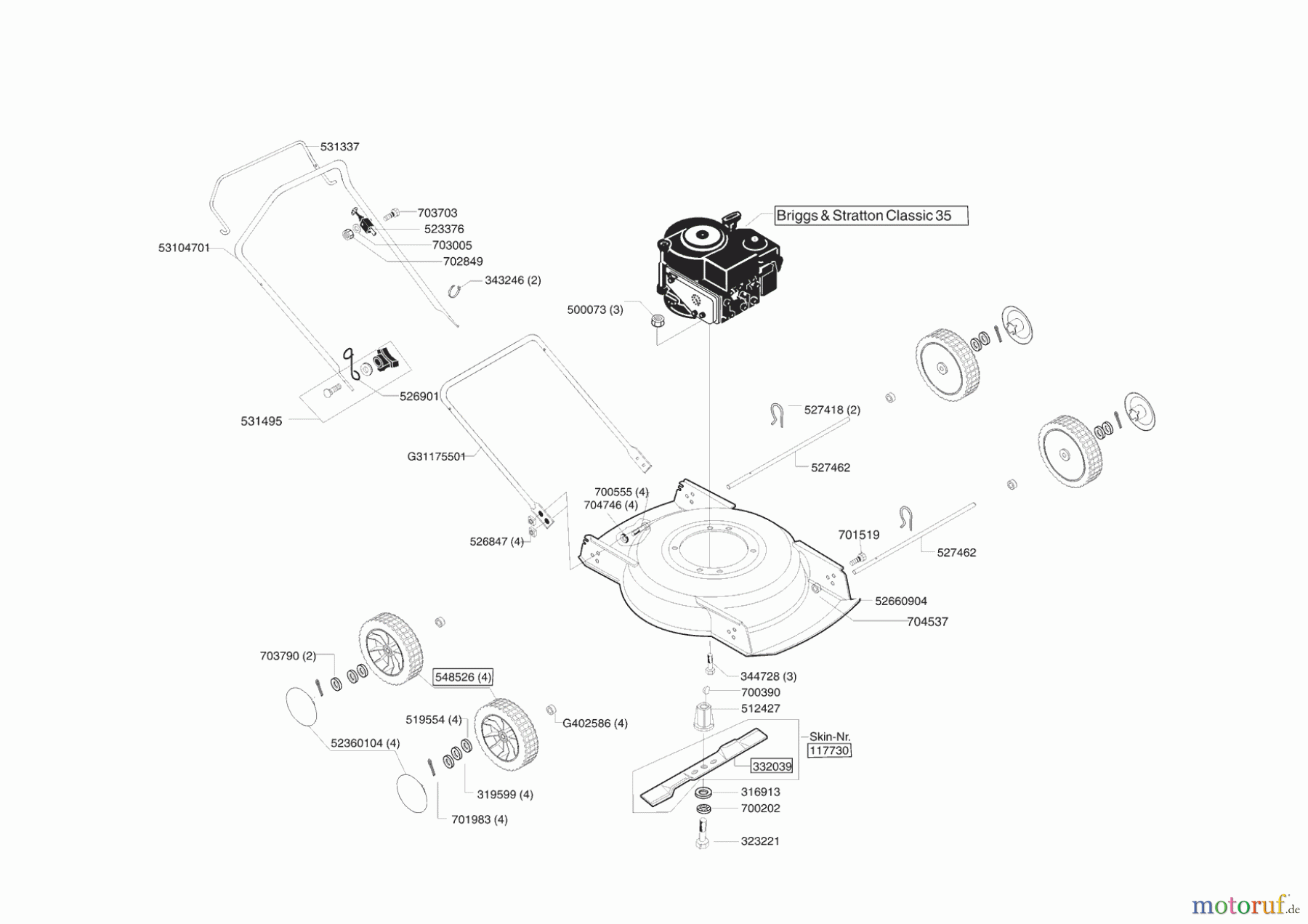 AL-KO Gartentechnik Mulchmäher BIO FAVORIT 468 Seite 1