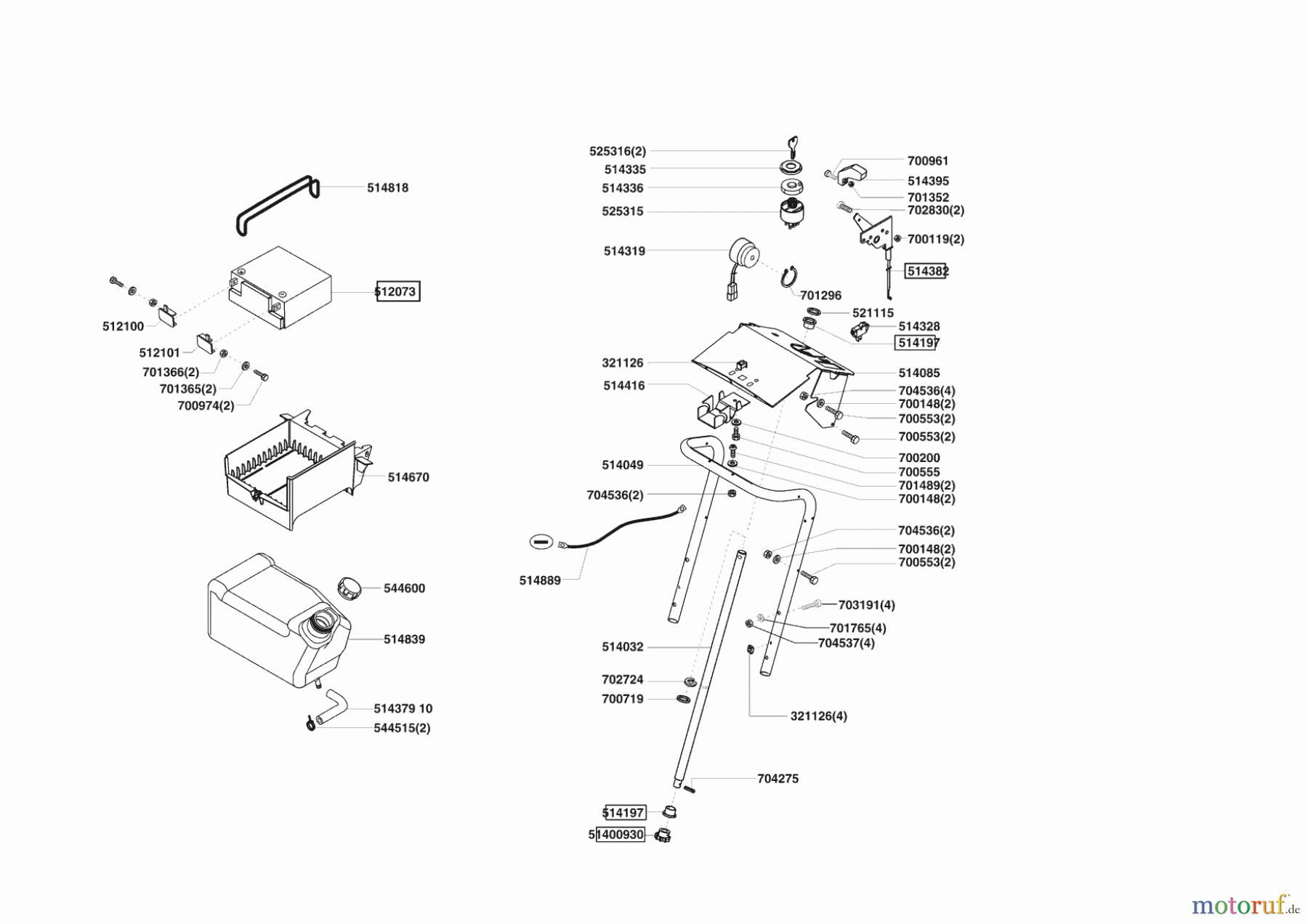  AL-KO Gartentechnik Rasentraktor T 16-102 HVC 10/2004 - 07/2007 Seite 6