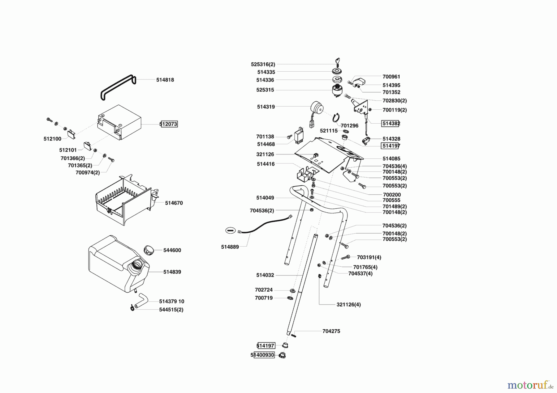 AL-KO Gartentechnik Rasentraktor T13-85 HD LUX HVC 10/2004 - 03/2006 Seite 6