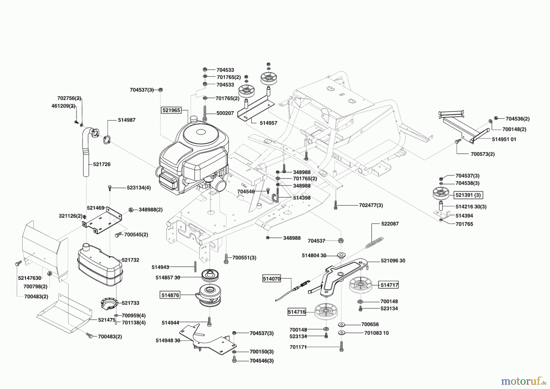 Concord Gartentechnik Rasentraktor T15-102 10/2004 - 01/2006 Seite 4