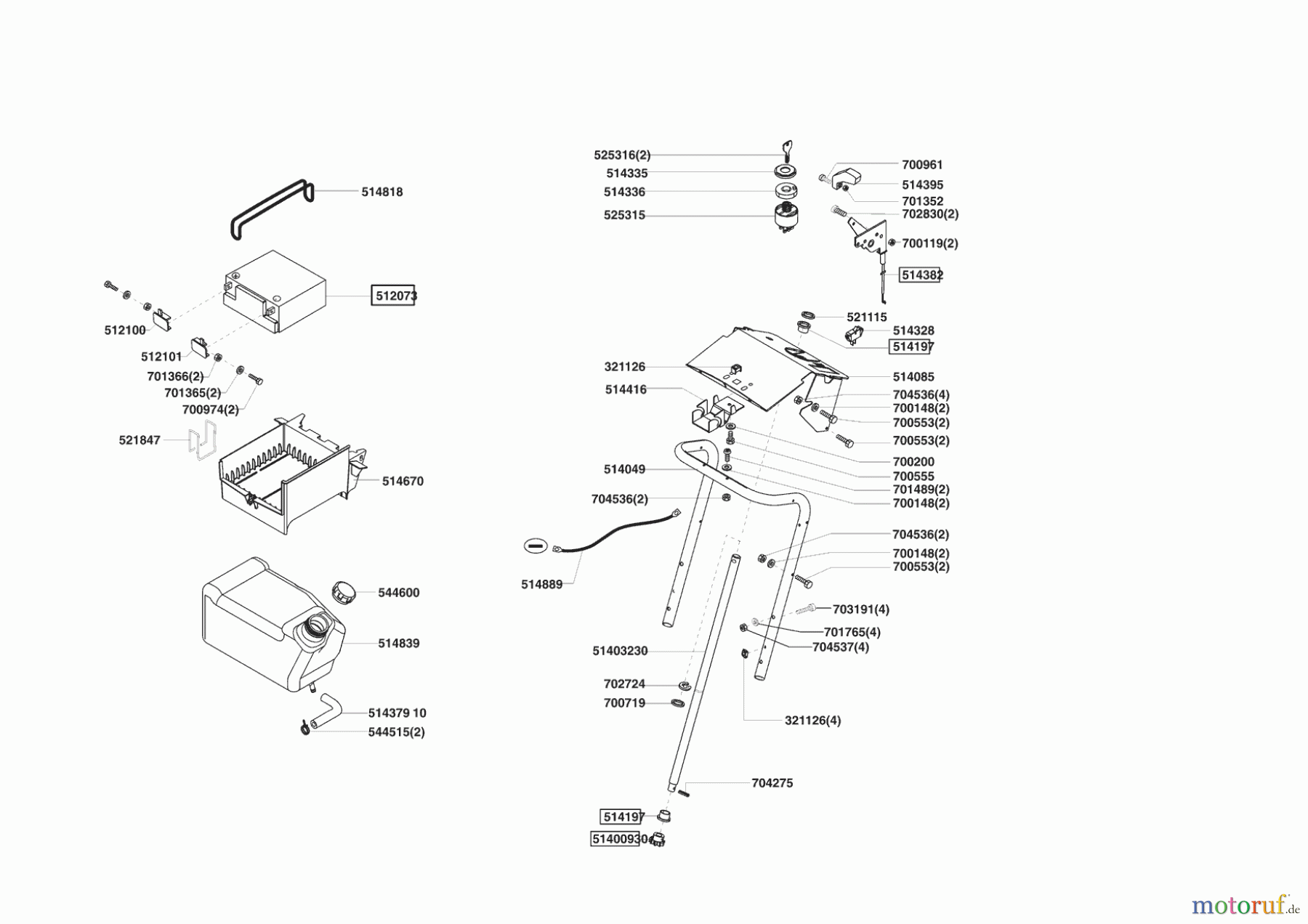 Powerline Gartentechnik Rasentraktor T 15-102 HDS BIO-COMBI 10/2004 - 07/2005 Seite 6