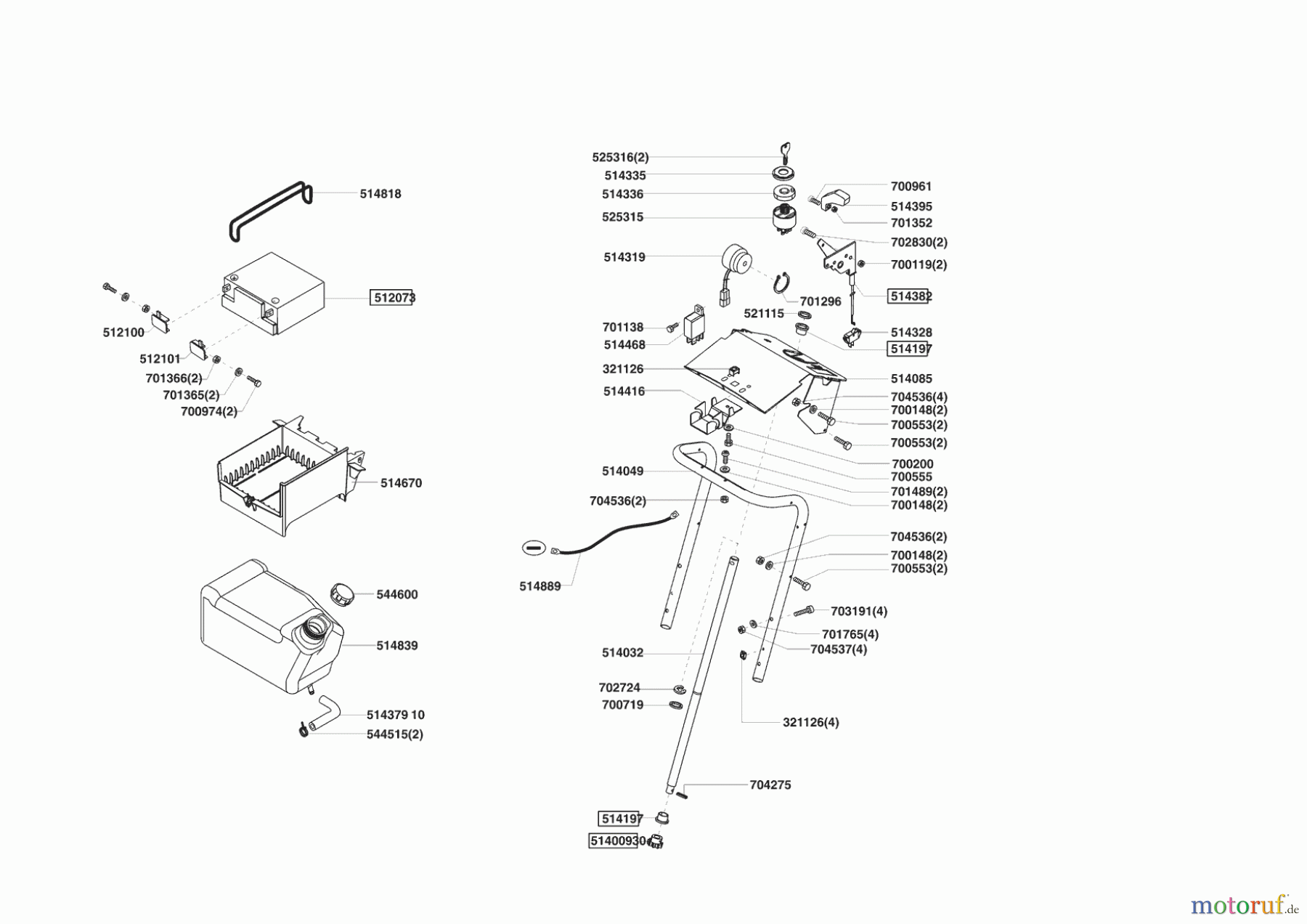  Powerline Gartentechnik Rasentraktor T 13-82 HD  10/2004 - 06/2005 Seite 6