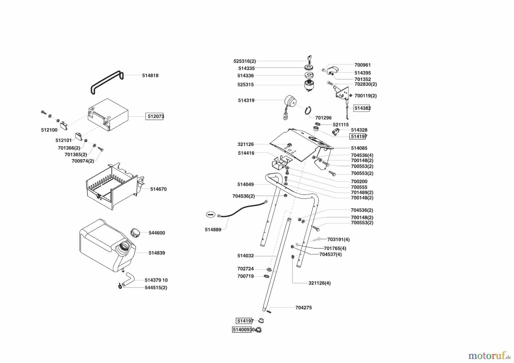 Powerline Gartentechnik Rasentraktor T 15-102 HD 10/2004 - 07/2005 Seite 6