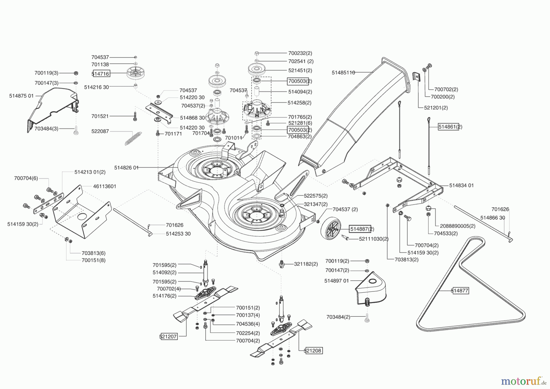  Jardi-Pro Gartentechnik Rasentraktor T 1000 11/2004 - 11/2005 Seite 5