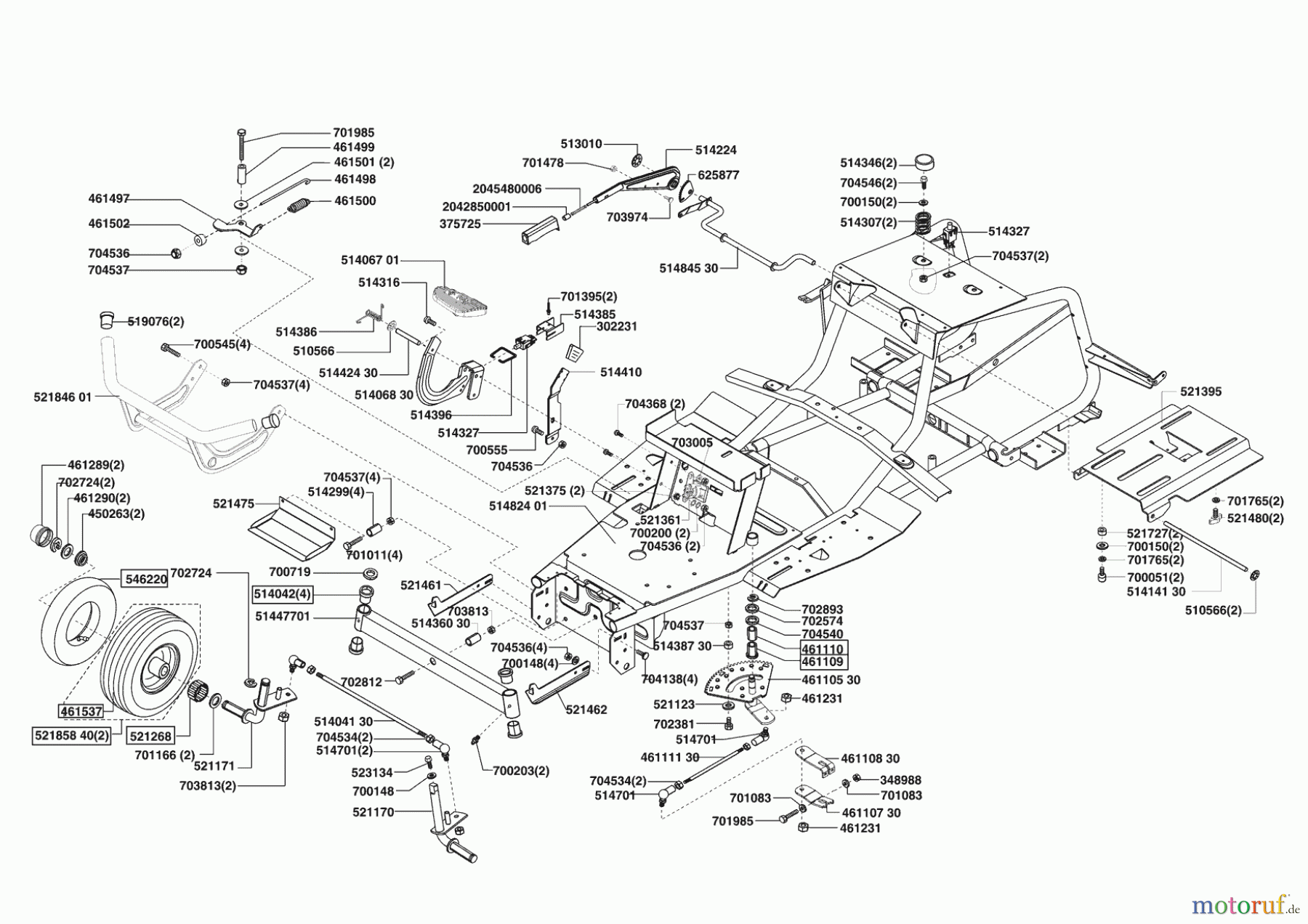 Concord Gartentechnik Rasentraktor T15-102 HD Masport 12/2004 - 09/2005 Seite 2