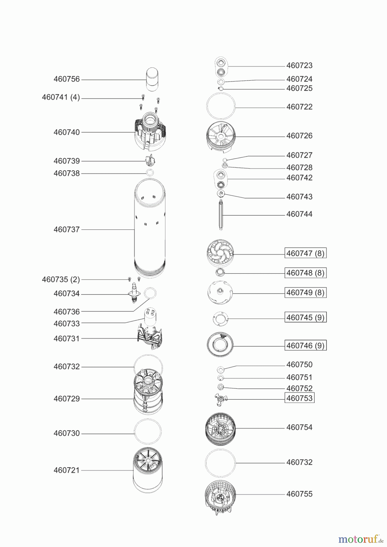  AL-KO Wassertechnik Tauchdruckpumpen TBP 4800-8 01/2005 - 09/2008 Seite 1